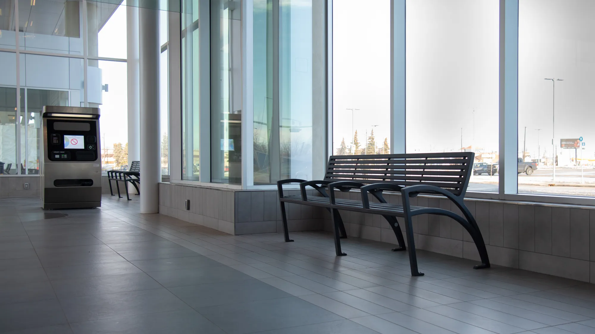 Wishbone Commercial Modena Alunimum Benches at the Davies Statio