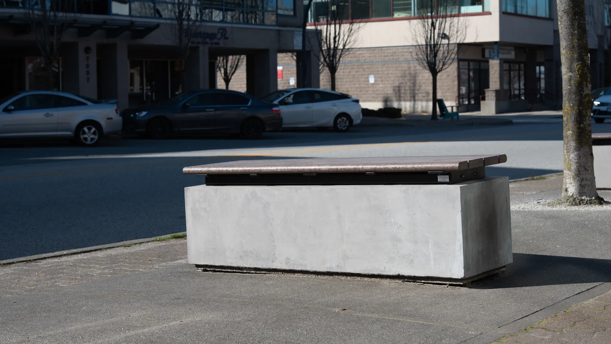 Wishbone Commercial Backless Bayview Wall Top Bench in Surrey BC