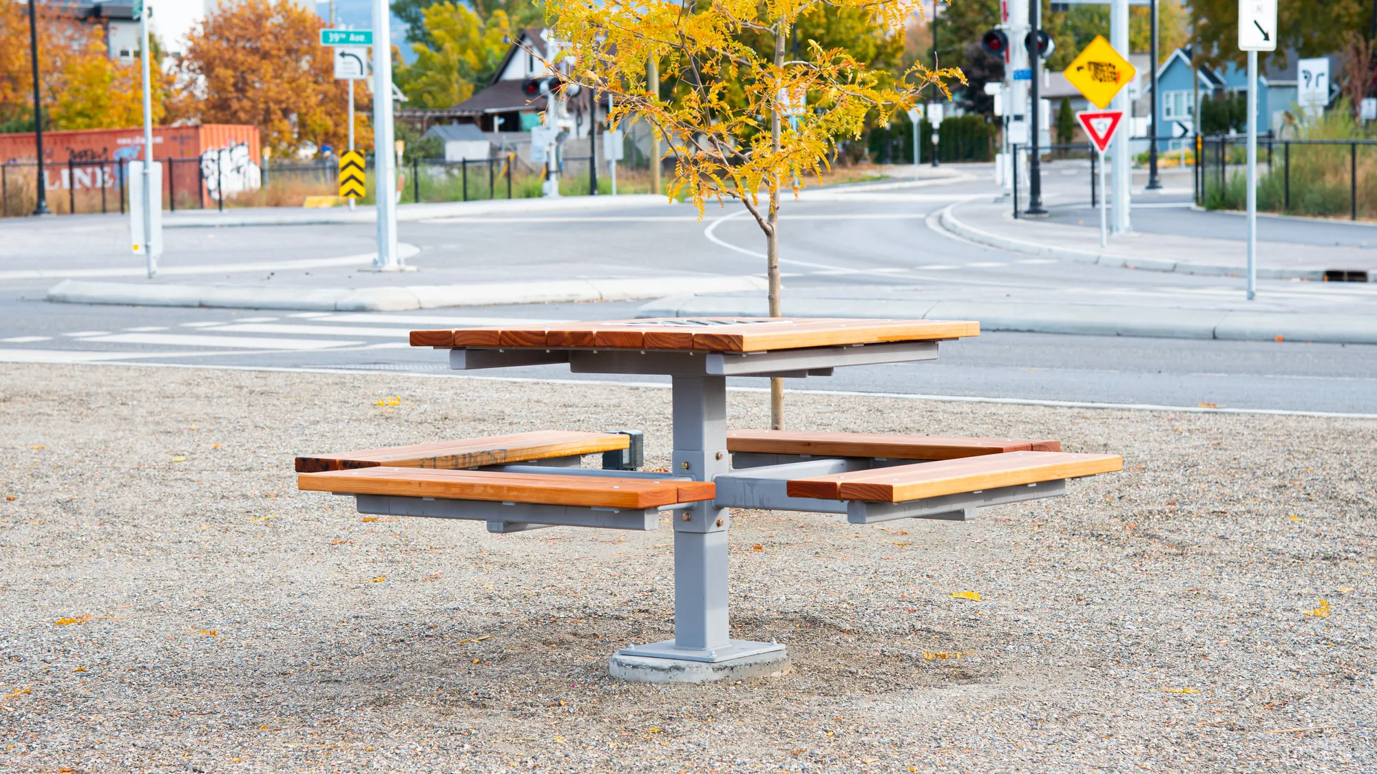 Wishbone Commercial Picnic Table using Modified Pine in Vernon B