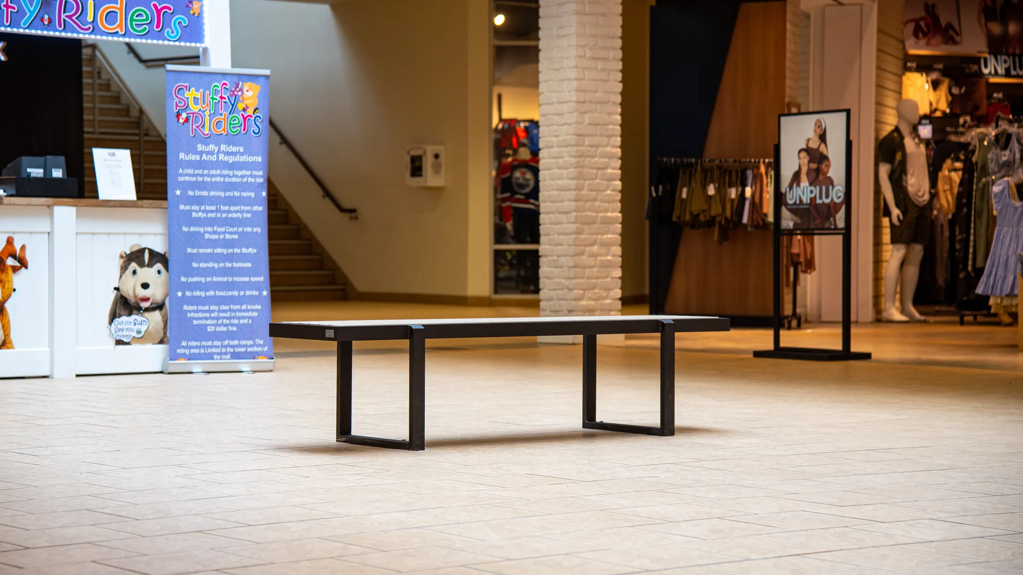 Wishbone Custom Skyline Backless Bench at Peter Pond Mall in For