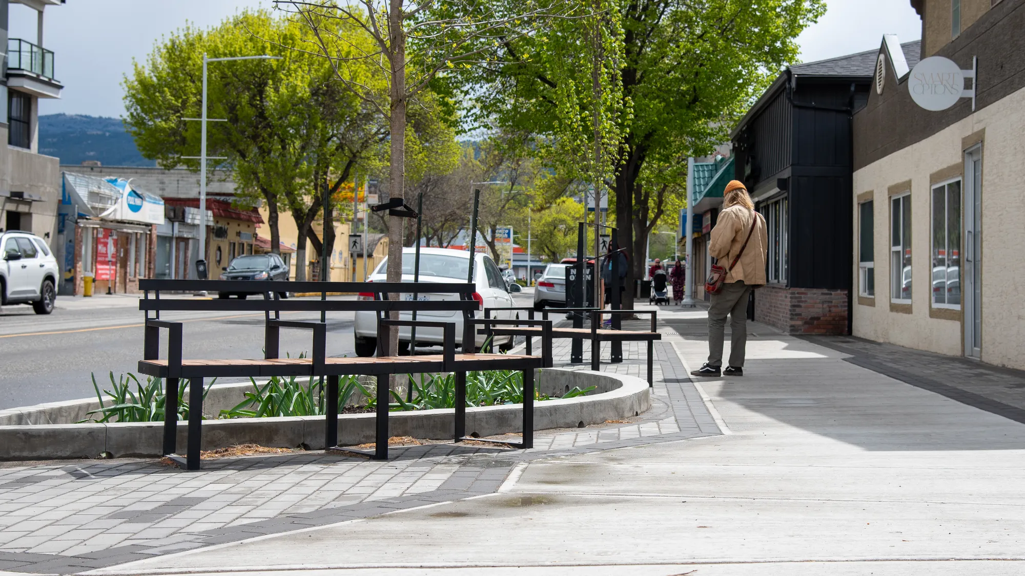 Wishbone Custom Skyline Curved Benches in Kamloops BC
