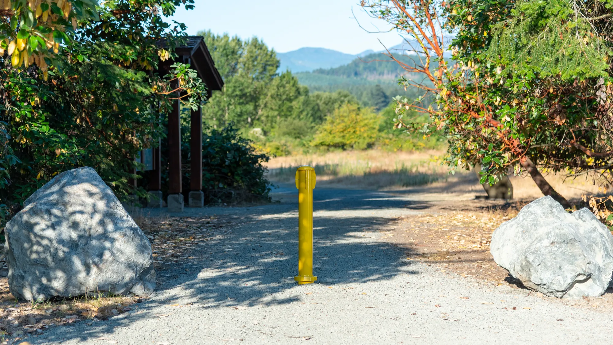 Wishbone Denman Twist Lock Removable Bollard in Parksville BC