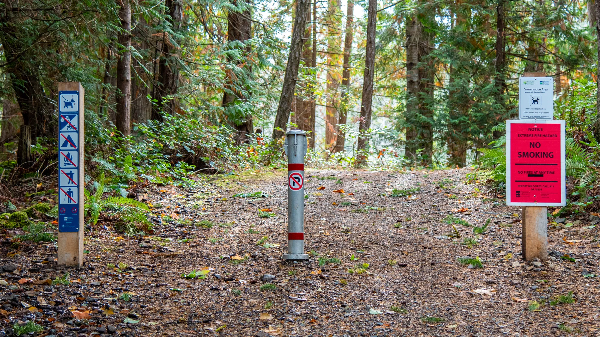 Wishbone Denman Twist Lock Bollard at Moorecroft Regional Park N