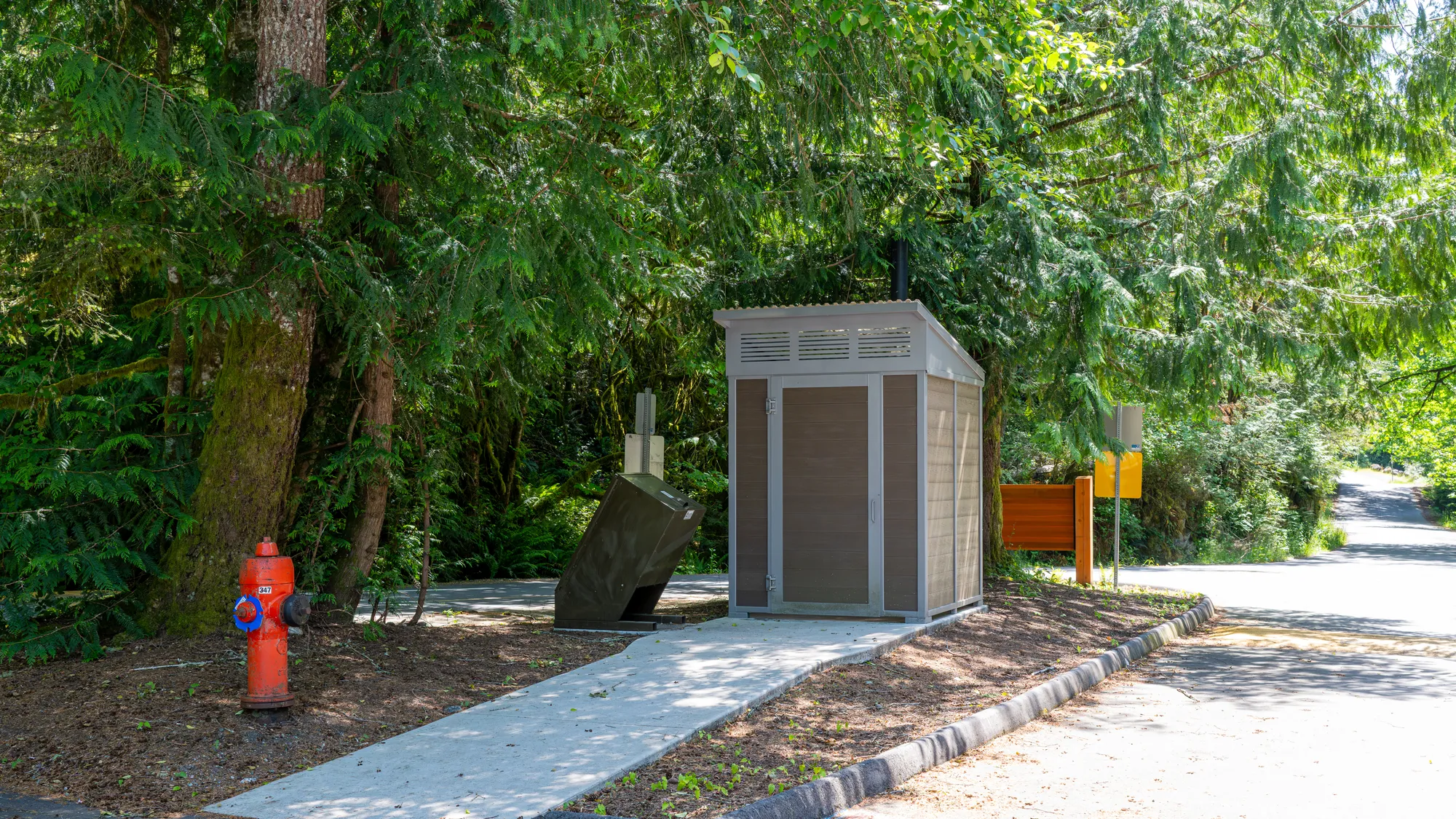 Wishbone Forest Outhouse at Sooke Potholes Provincial Park, BC