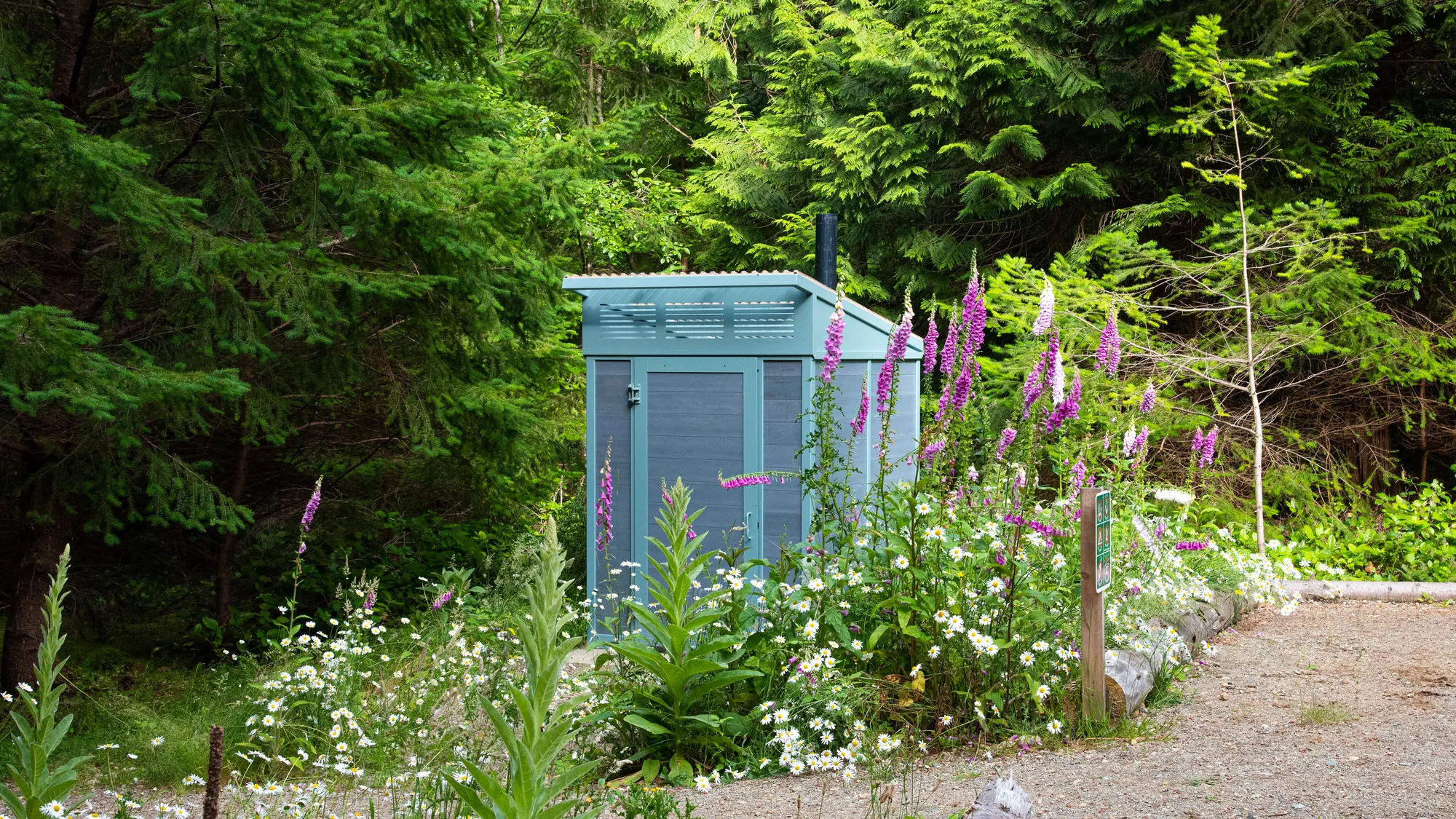 Wishbone Forest Wheel Chair Accessible Outhouse at Silú Park on