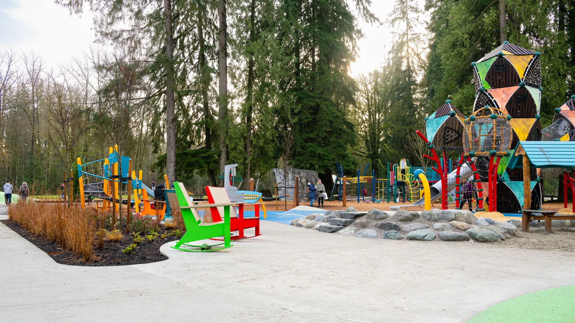 Wishbone JEM Rocking Chairs at Maple Ridge Park in Maple Ridge,