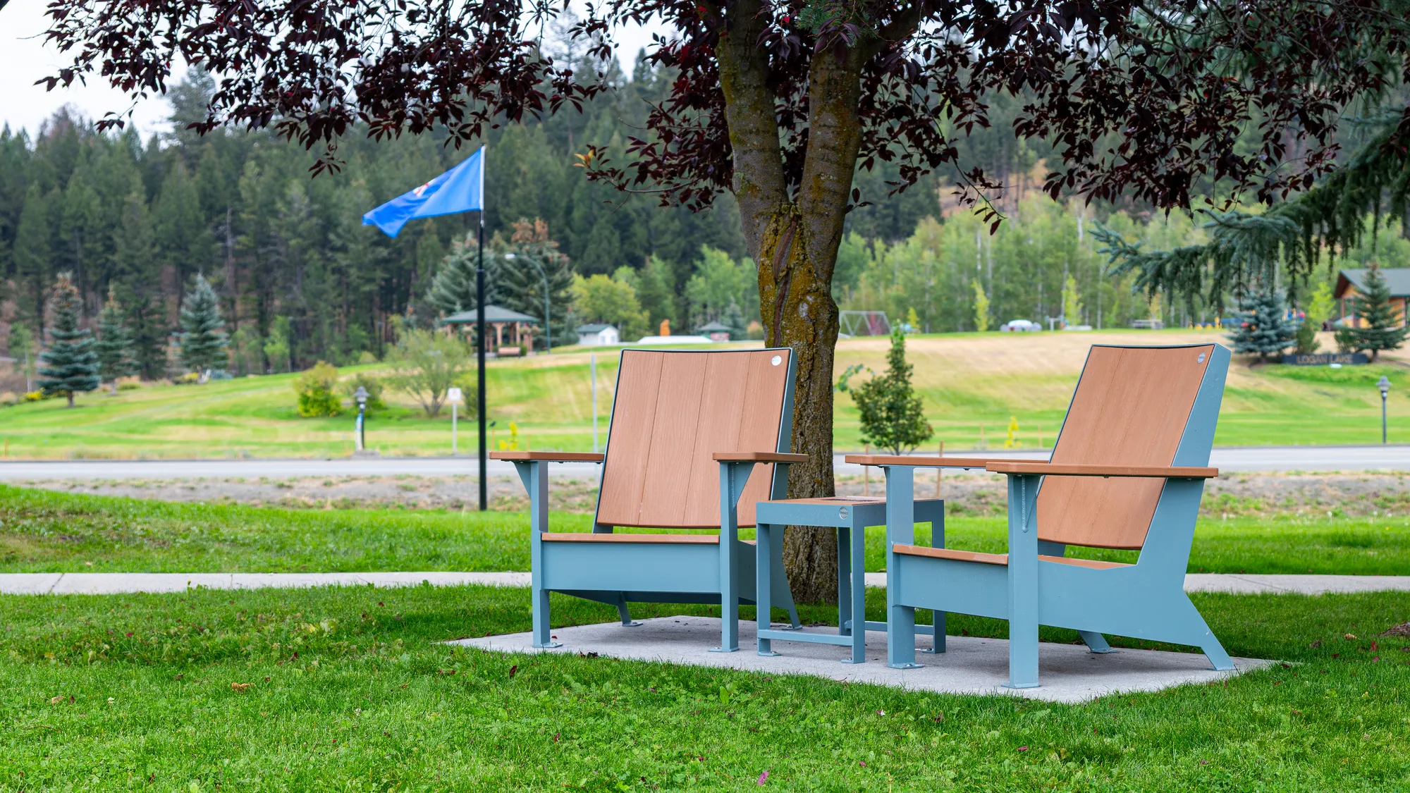 Wishbone JEM Lounge Chairs and Side Table at the Municipal Hall
