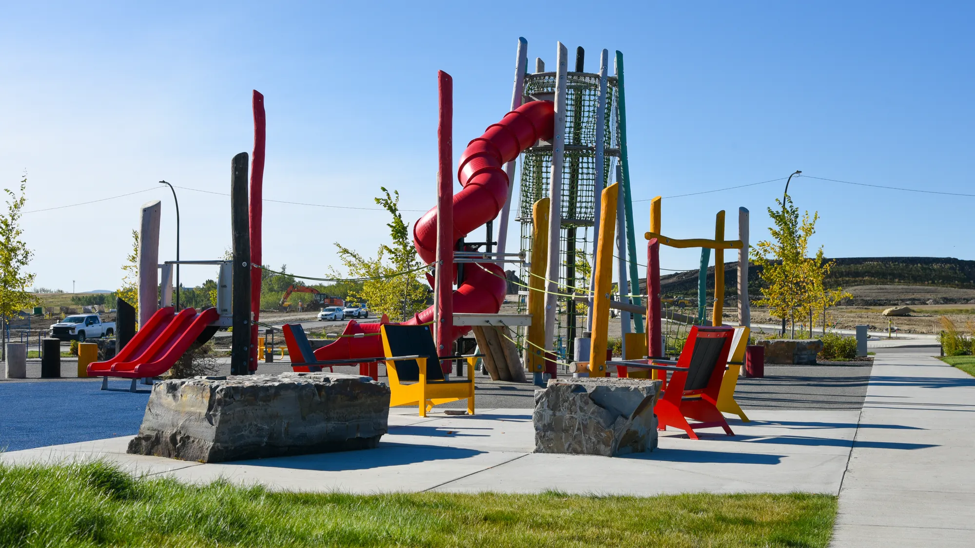 Wishbone JEM Chairs at Alpine Park in Calgary Alberta