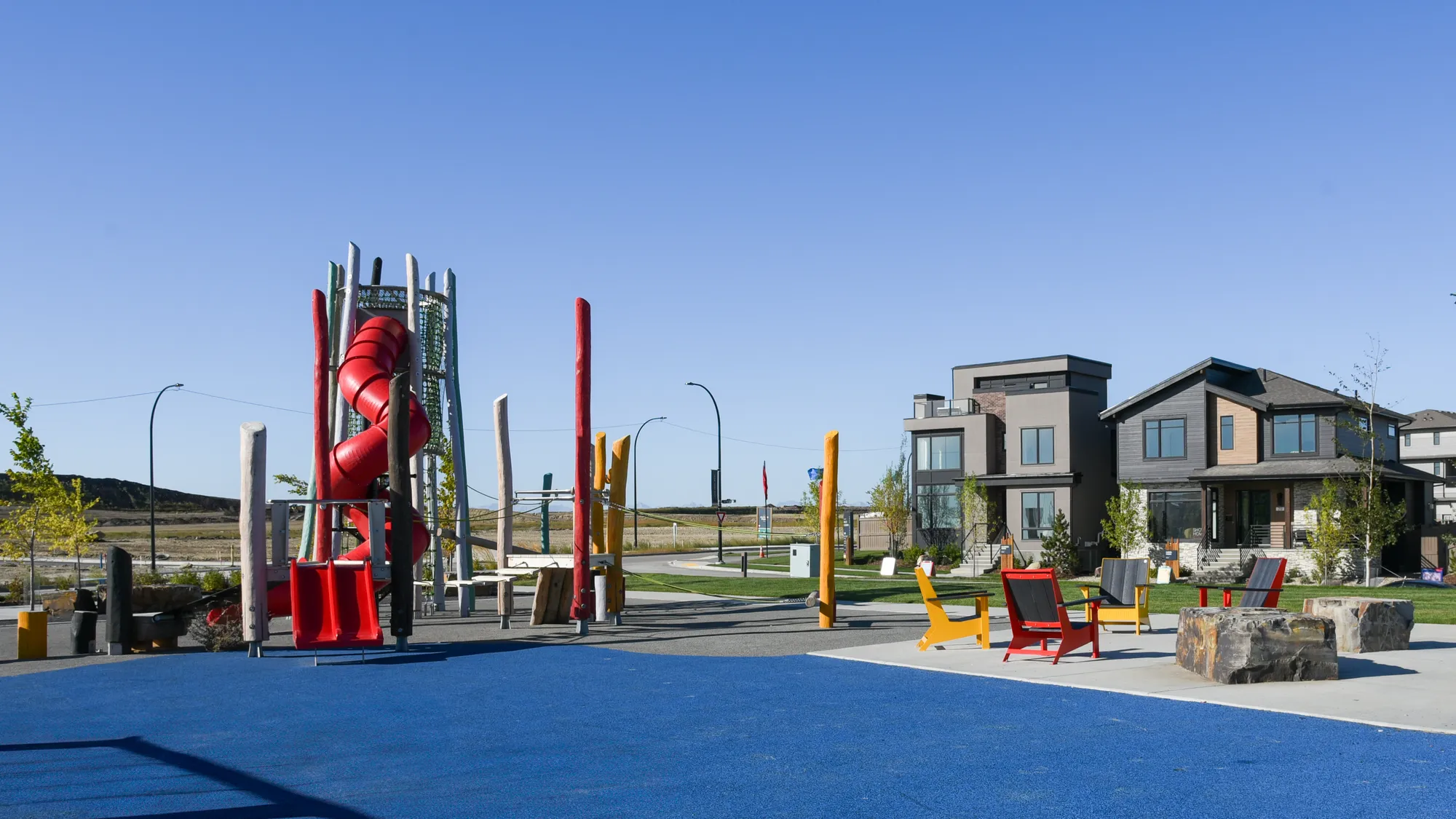 Wishbone JEM Chairs at Alpine Park in Calgary Alberta