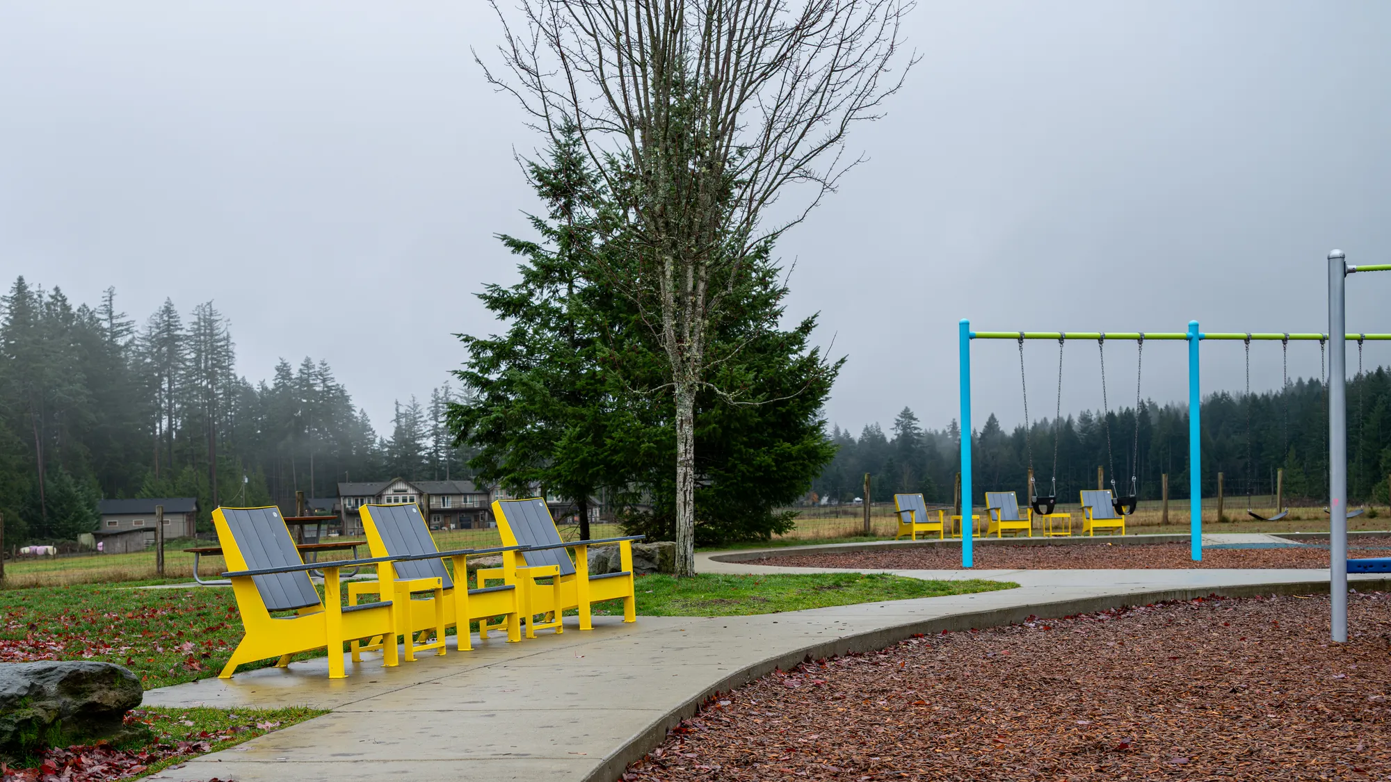 Wishbone JEM Lounge Chairs at Meadow Drive Community Park in Nan