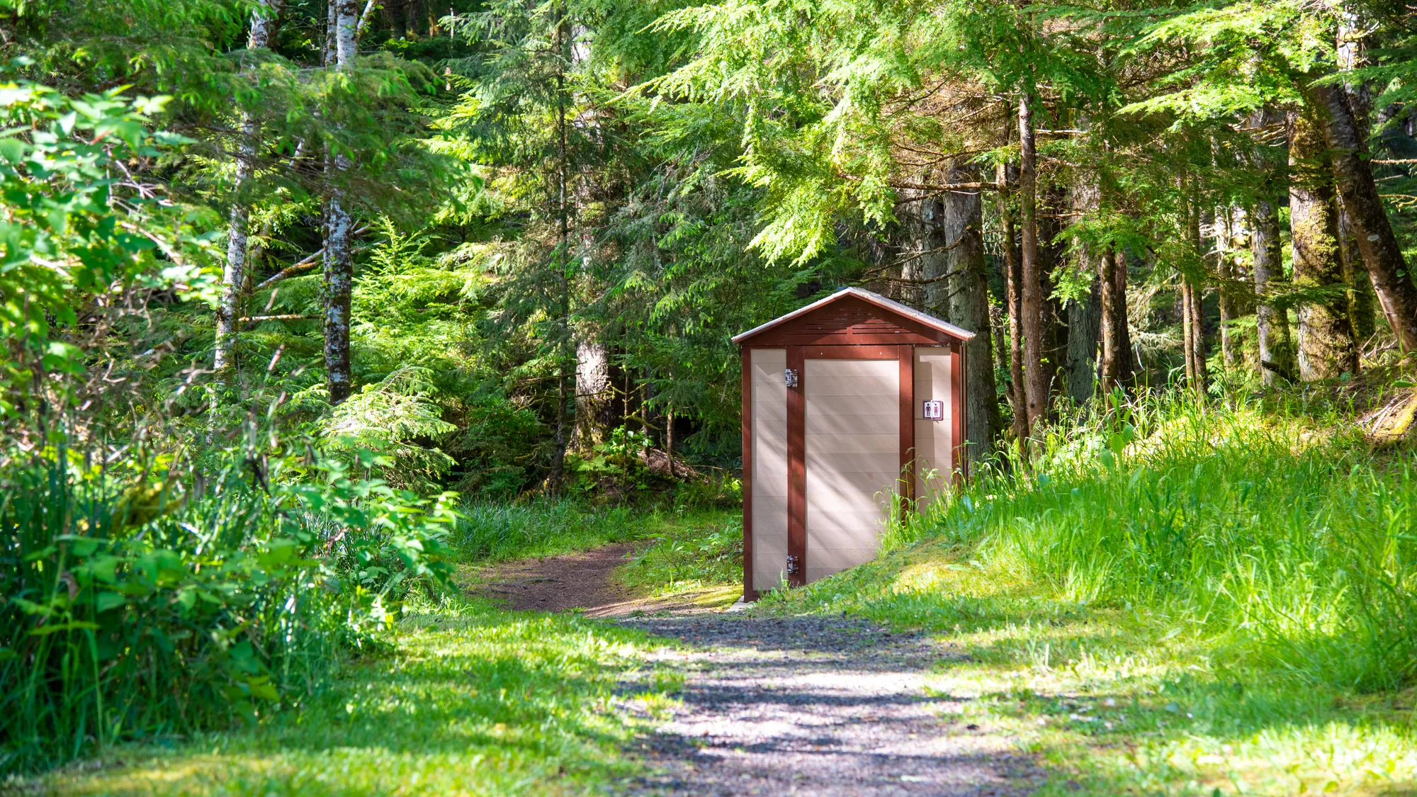 Wishbone John Jumbo Outhouse on Haida Gwaii BC