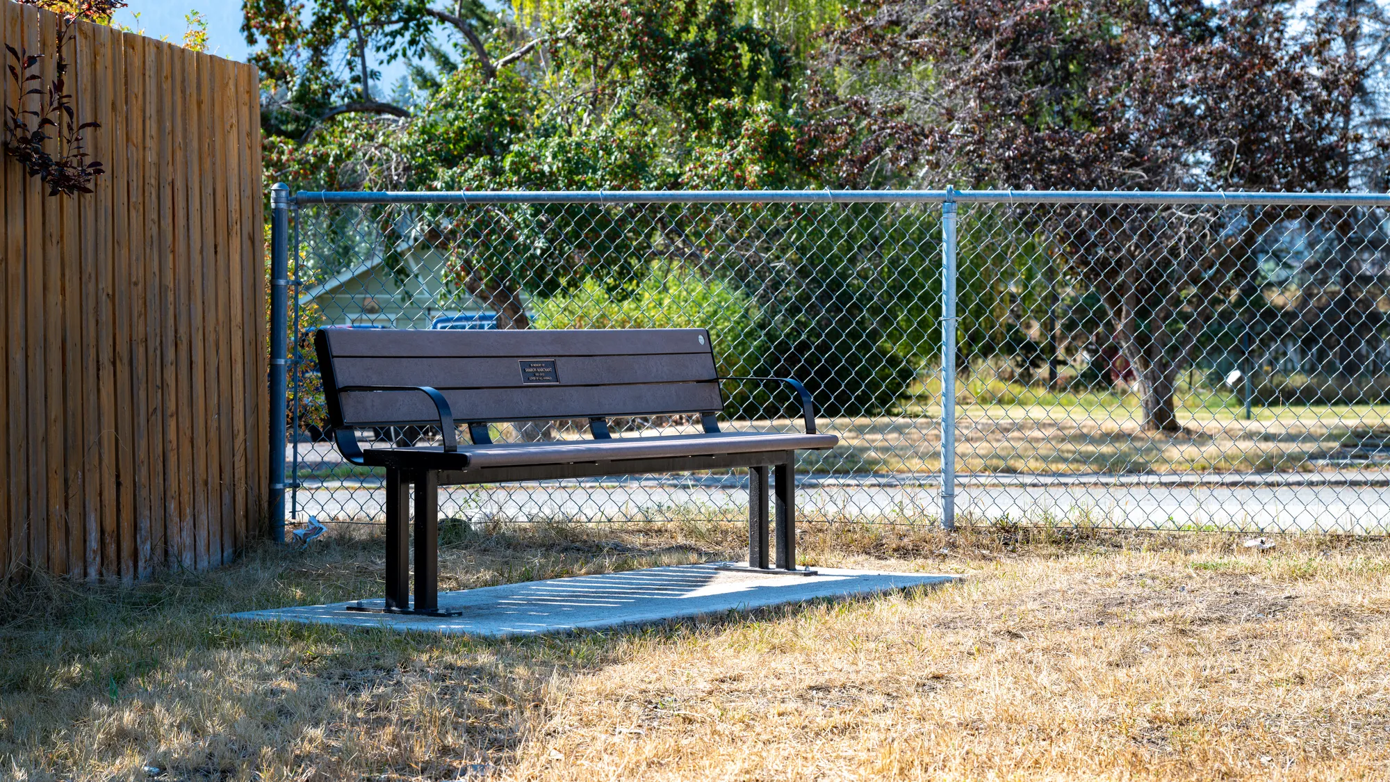 Wishbone Larson Memorial Bench in Clinton, BC