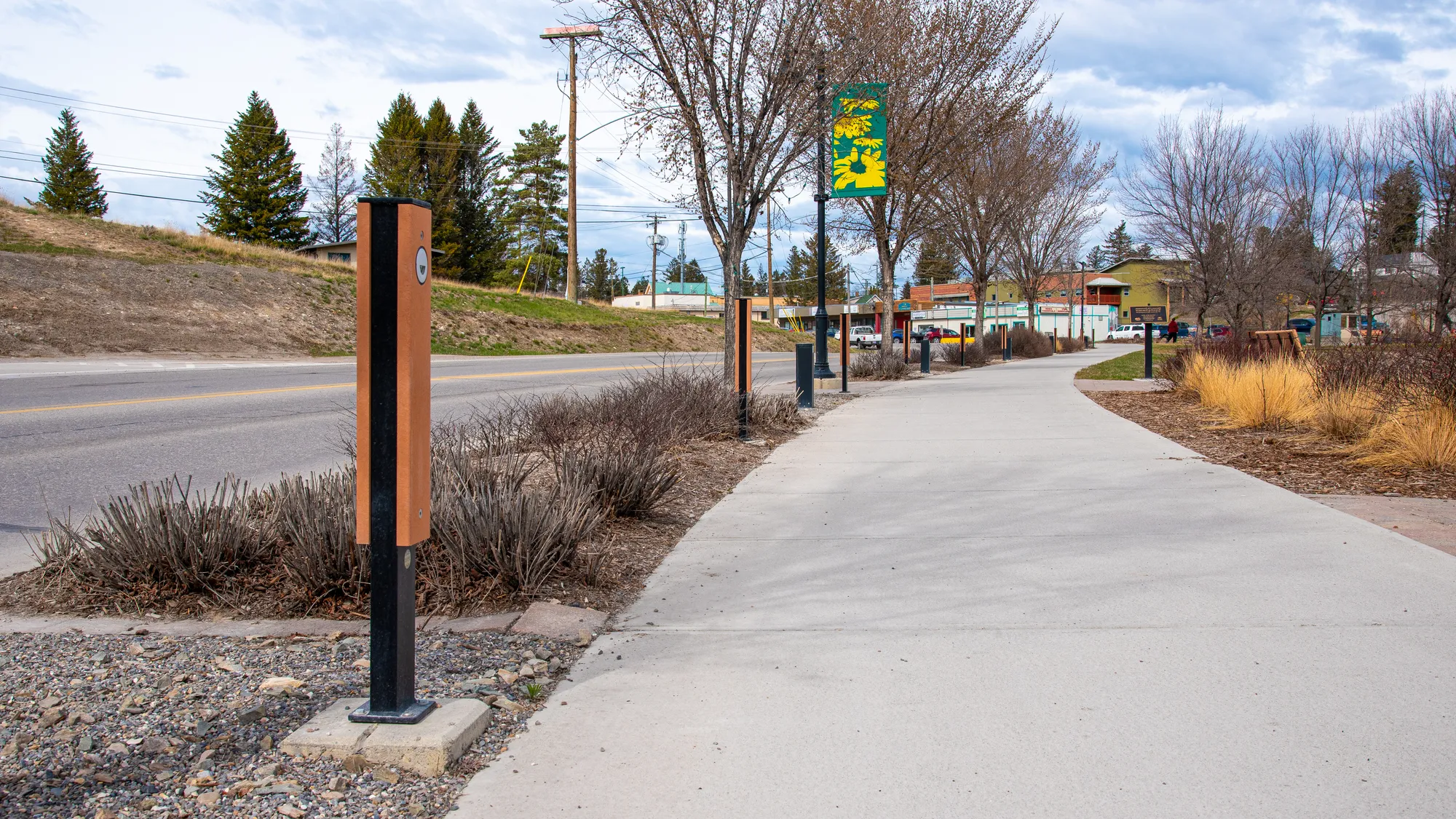 Wishbone LED Bollards in Invermere BC