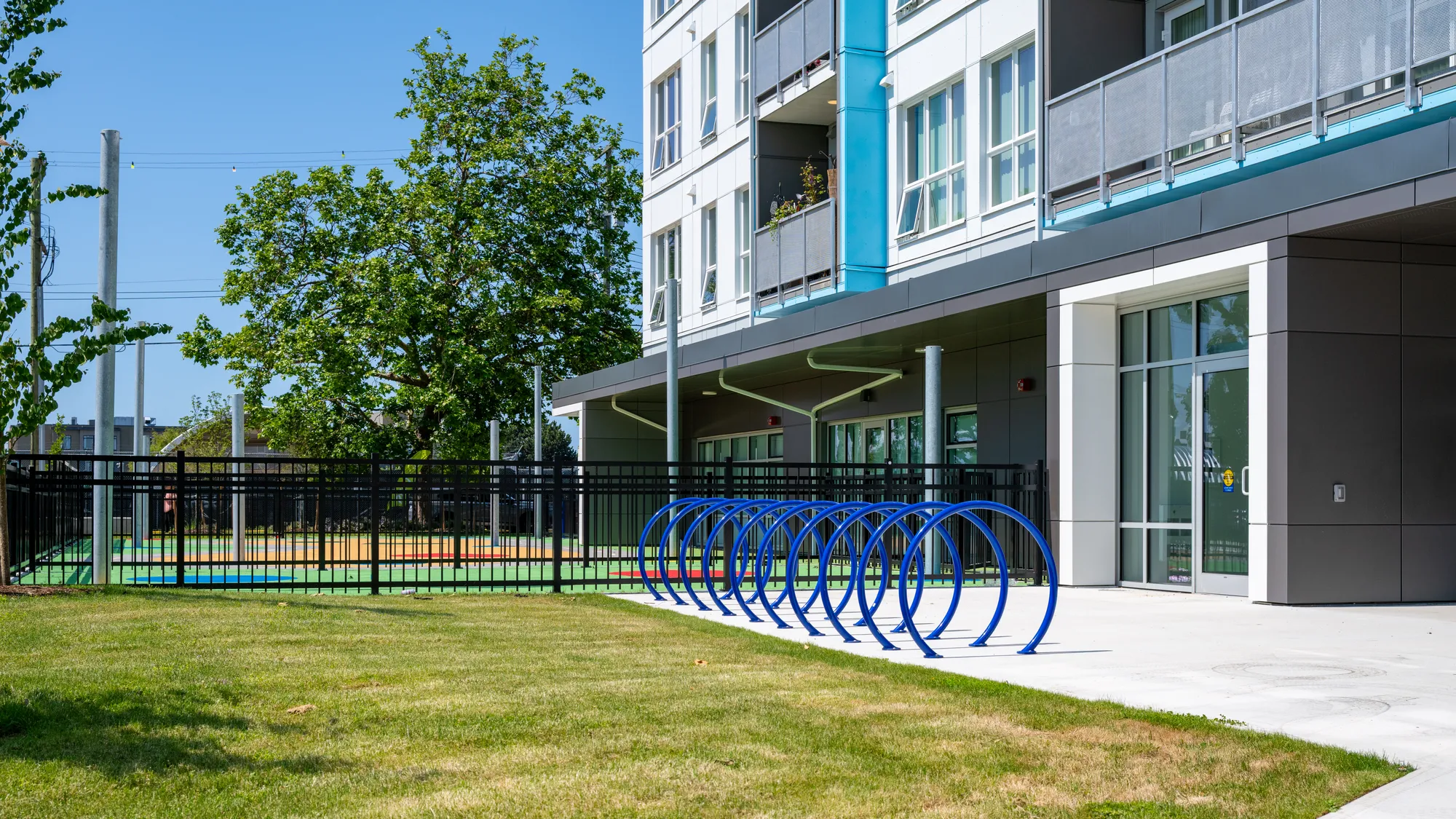 Wishbone Loop 2 Space Bike Racks at The Ferns Afordable Housing