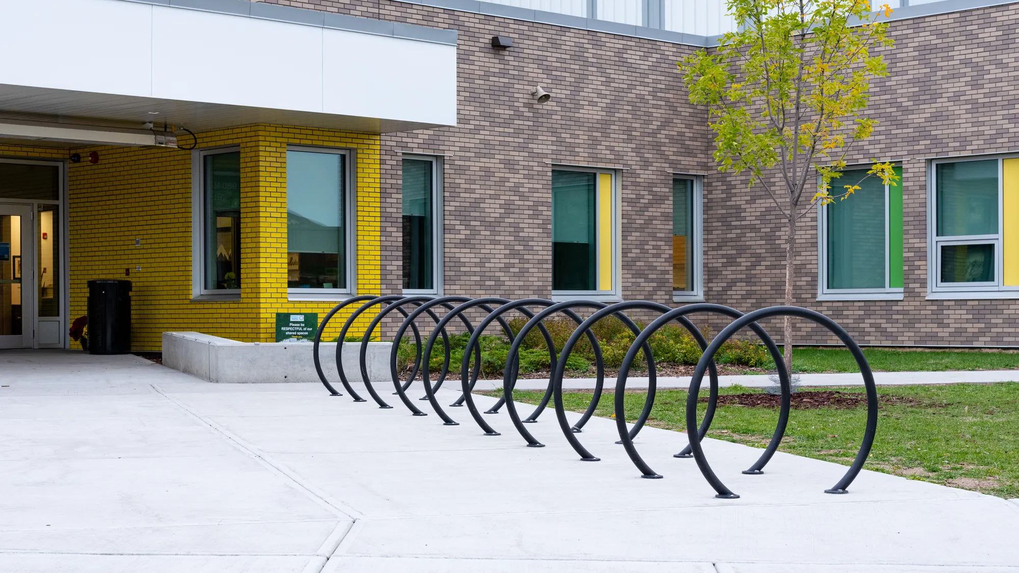 Wishbone Loop Bike Racks at Soraya Hafez School in Edmonton Albe