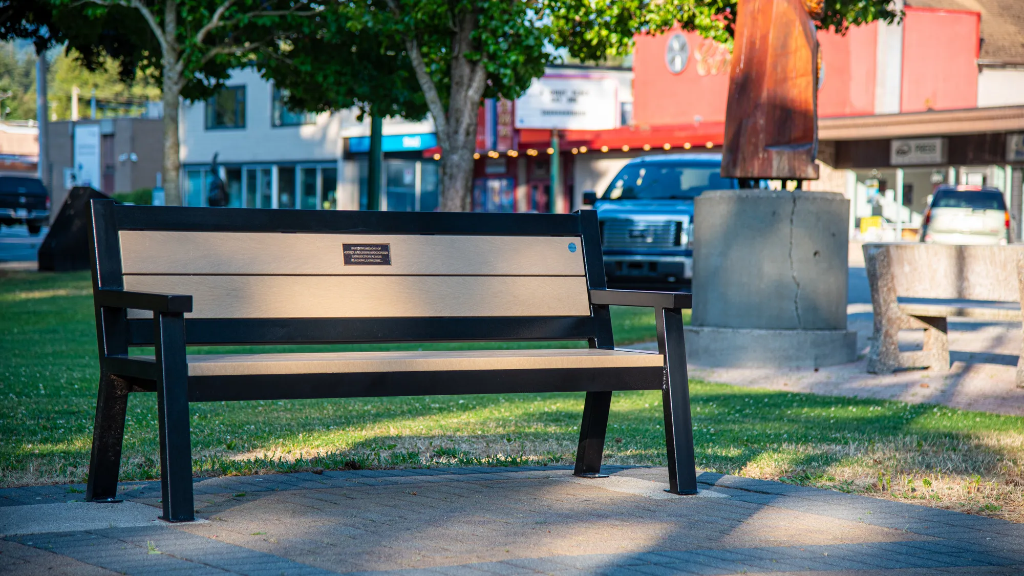 Wishbone Rutherford Memorial Bench in Hope, BC