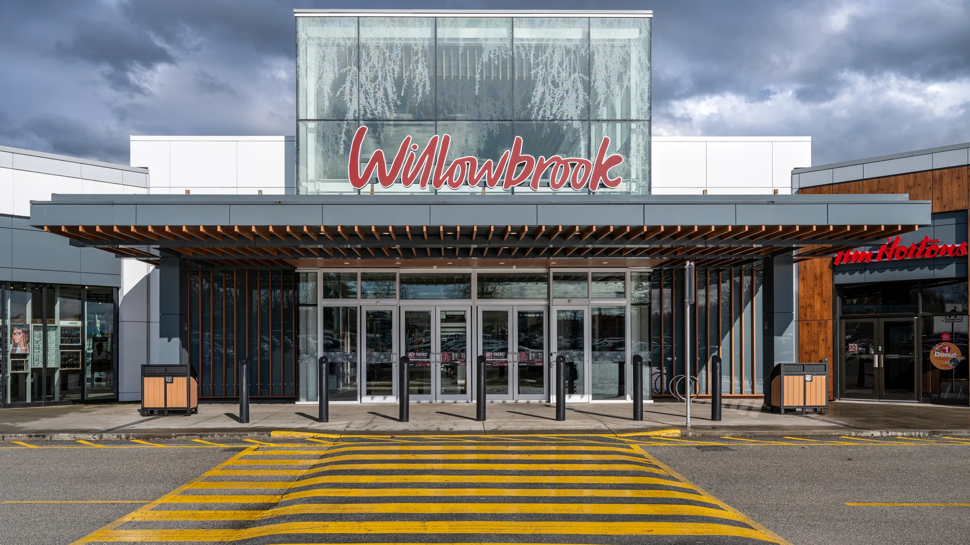 Wishbone Modena Curved Top Double Recycling Stations at Willowbr