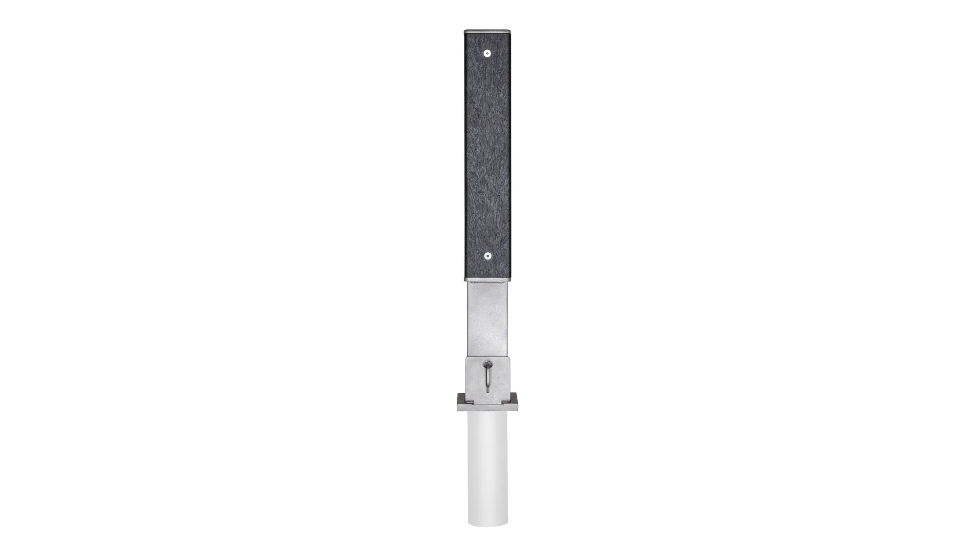 Modena removable bollard with a recycled plastic lumber accent. This bollard provides a secure and stylish solution for managing pedestrian and vehicle traffic.