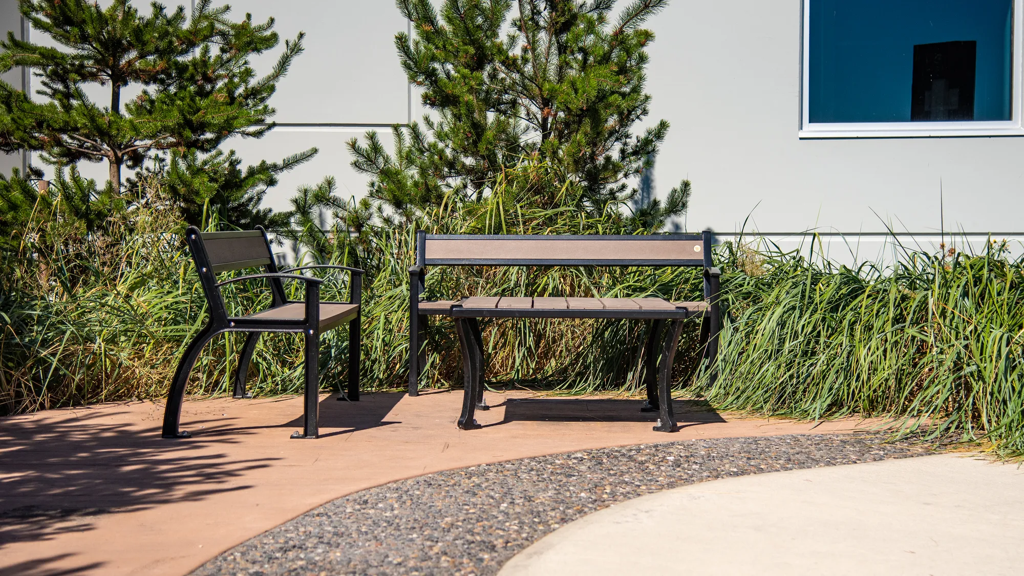 Wishbone Mountain Classic Coffee Table and Beselt Benches in Tsa