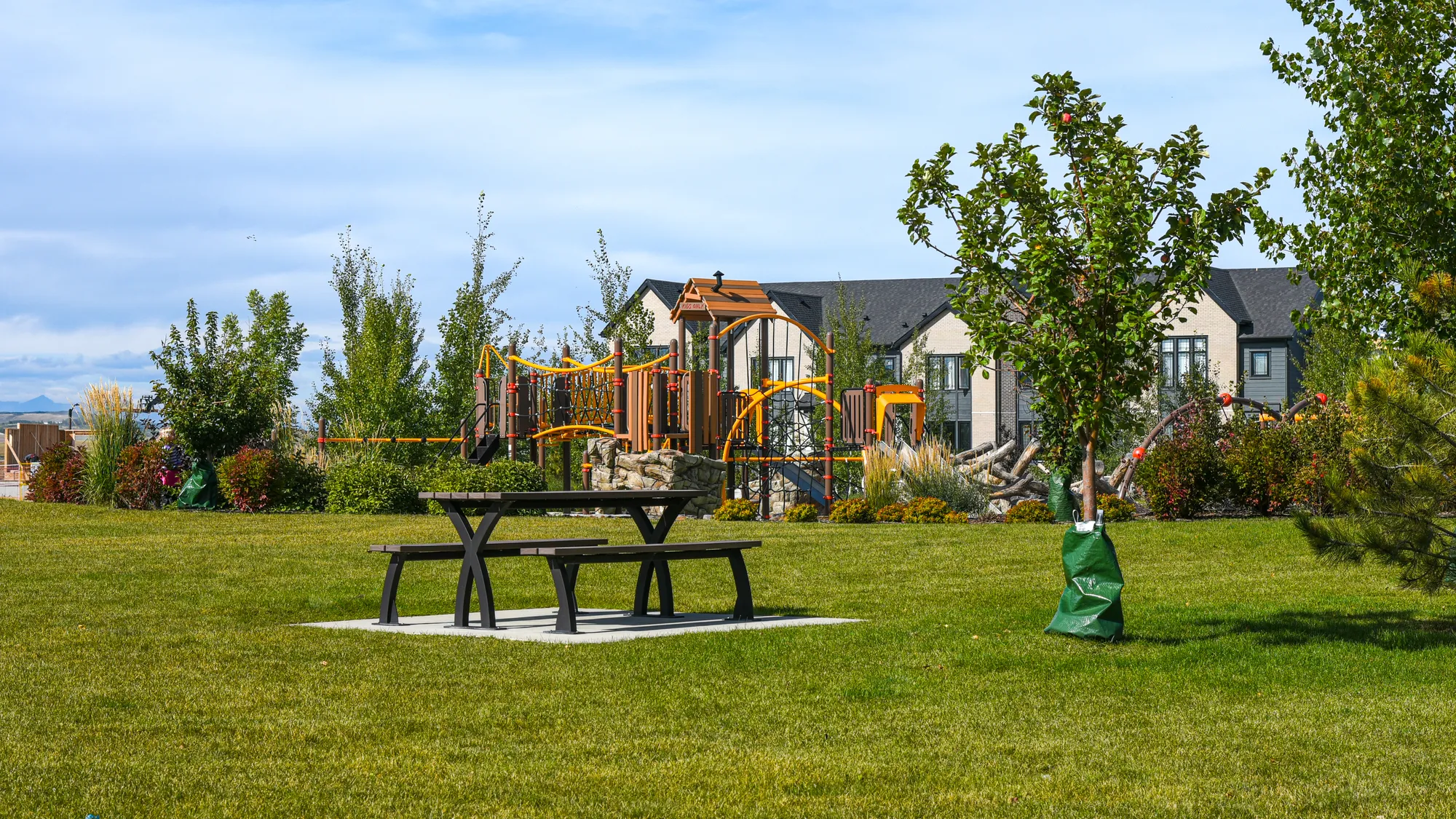 Wishbone Parker Picnic Tables at Harmony Community near Calgary,