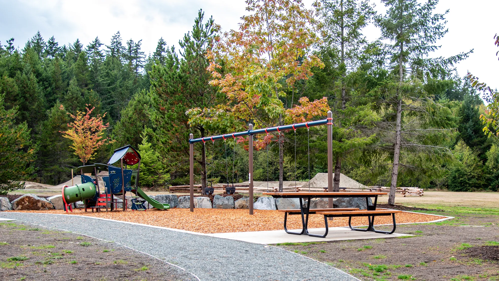 Wishbone Pipeline Wheelchair Accessible Picnic Table in Qualicum
