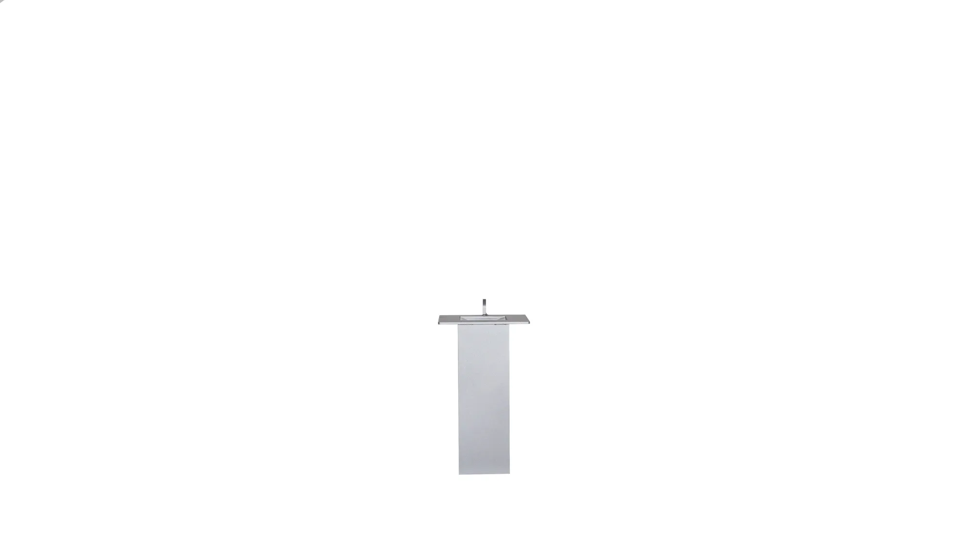 Pyramid top removable bollard with base plate, designed for access control and site security. The bollard features a sleek, modern design.