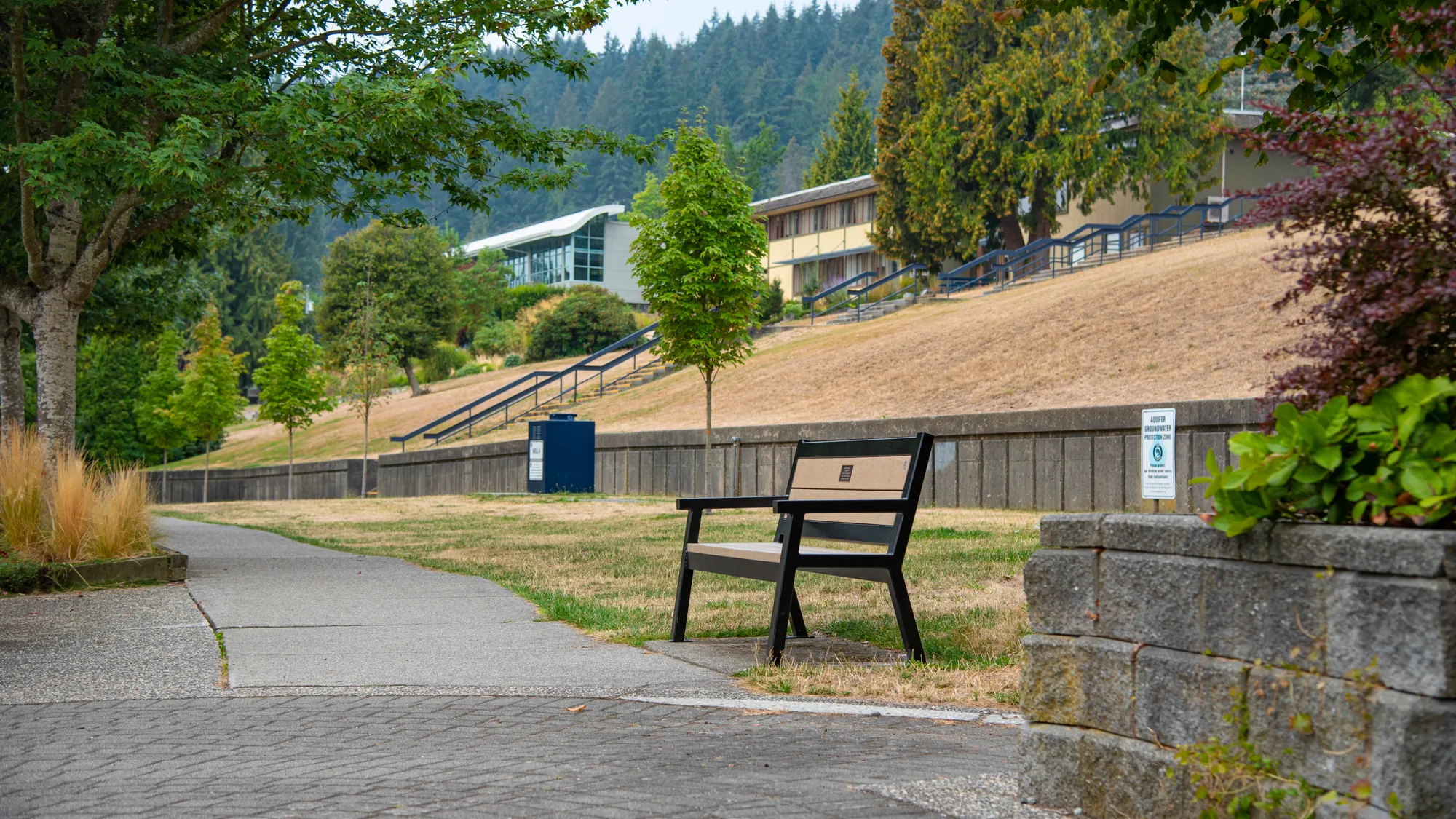 Wishbone Rutherford Memorial Bench in Gibsons, BC