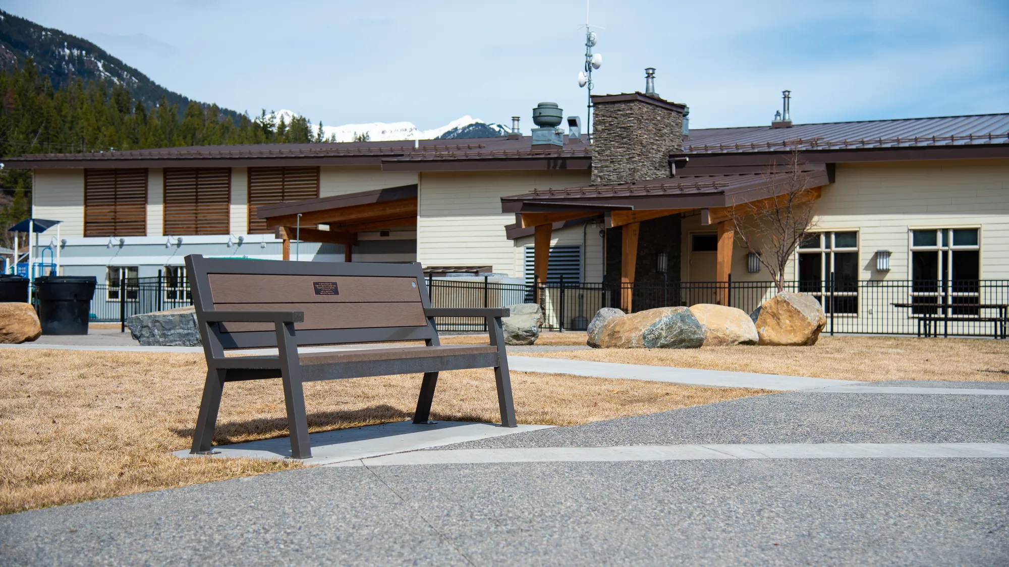 Wishbone Rutherford Memorial Bench in Elkford, BC