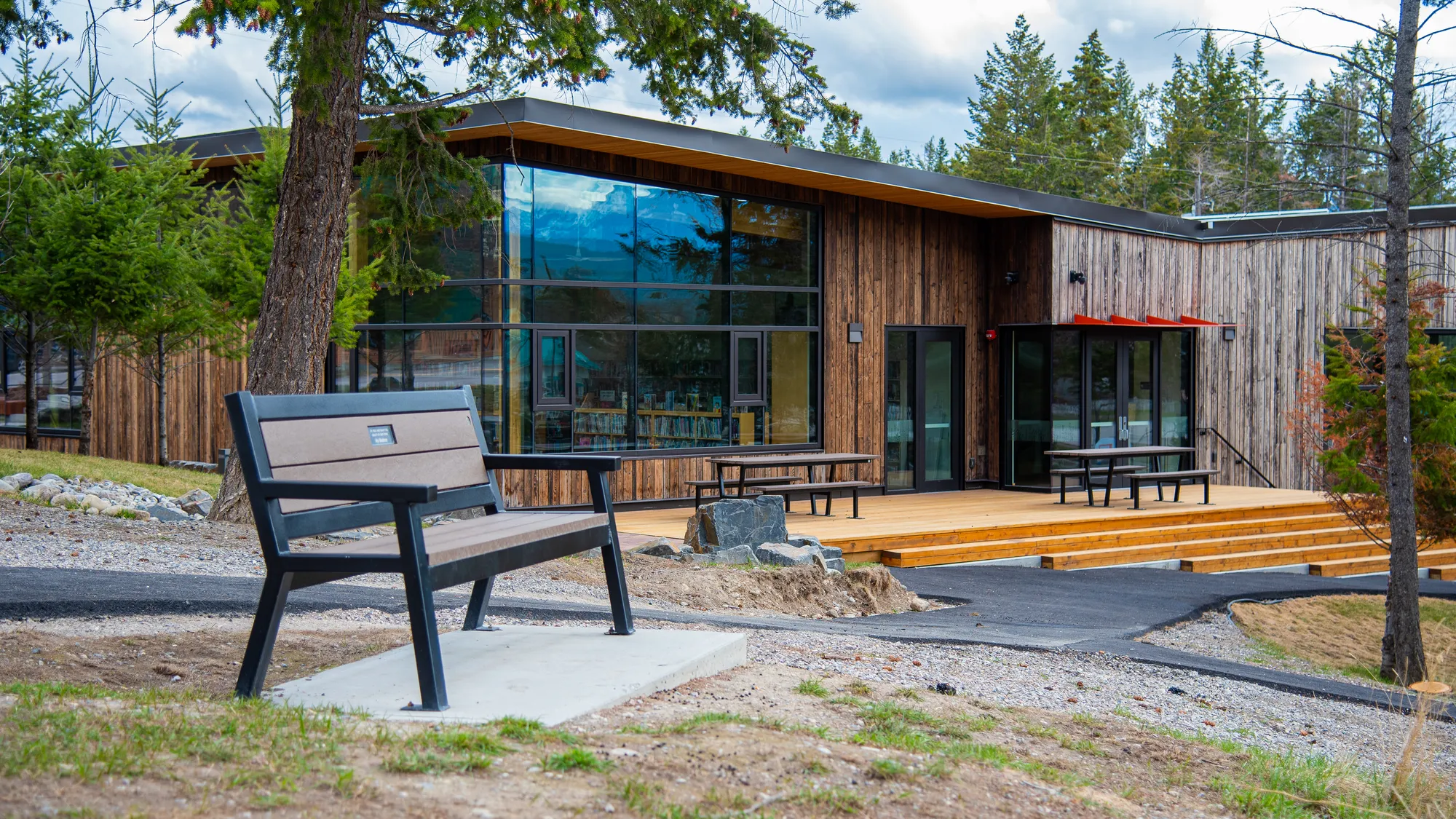 Wishbone Rutherford Memorial Bench in Radium Hot Springs, BC