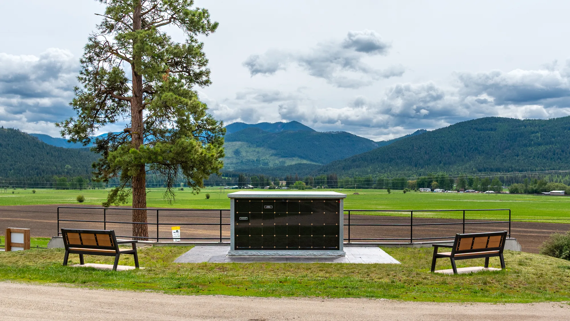 Wishbone Rutherford Wide Body Memorial Benches in Lumby BC