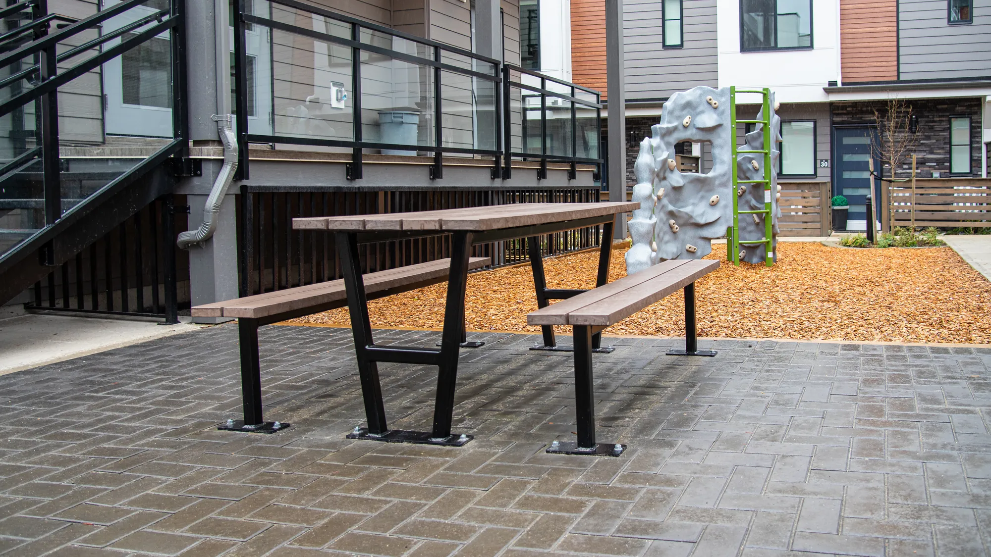 Wishbone Rutherford Picnic Table at Horizon Townhomes in Surrey
