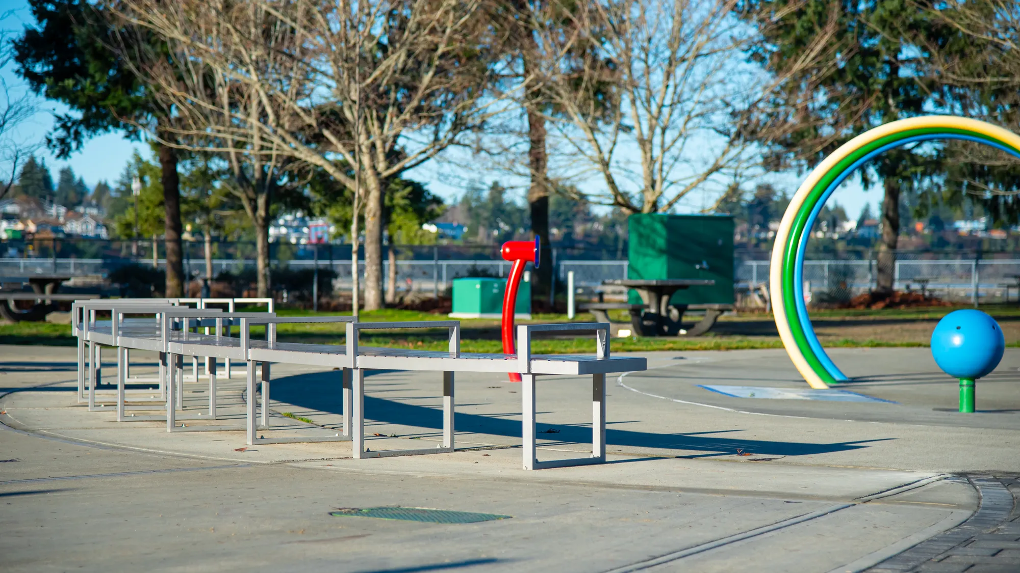 Wishbone Skyline Curved Bench in Parksville BC