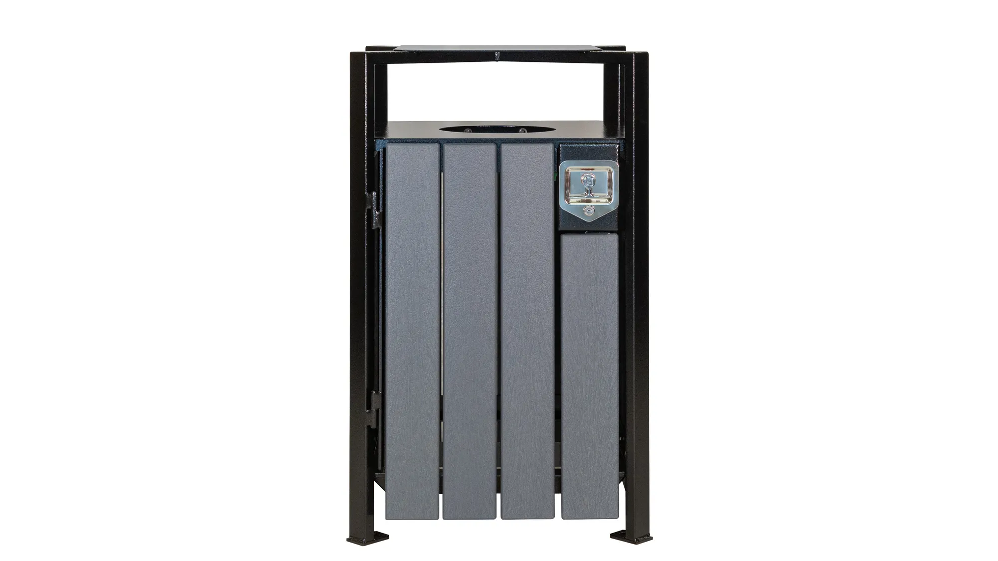 Wishbone Skyline Waste Receptacle Front View