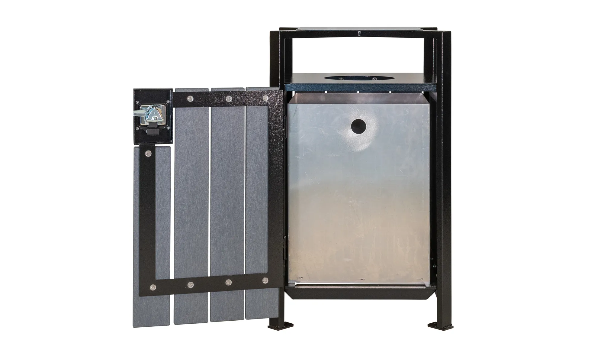 Wishbone Skyline Waste Receptacle Door Open