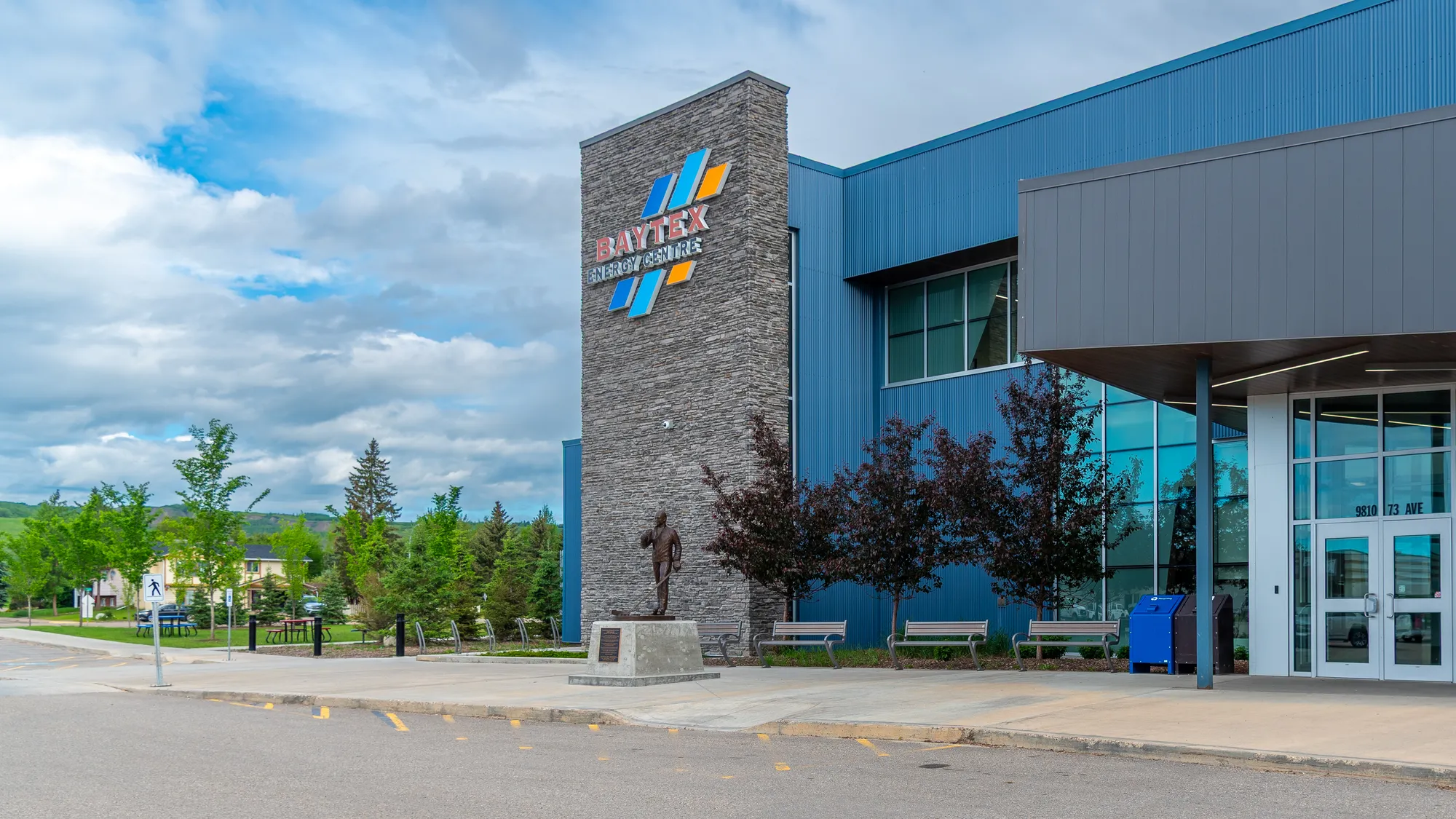 Wishbone TENAJ Benches and Bike Racks in Peace River Alberta