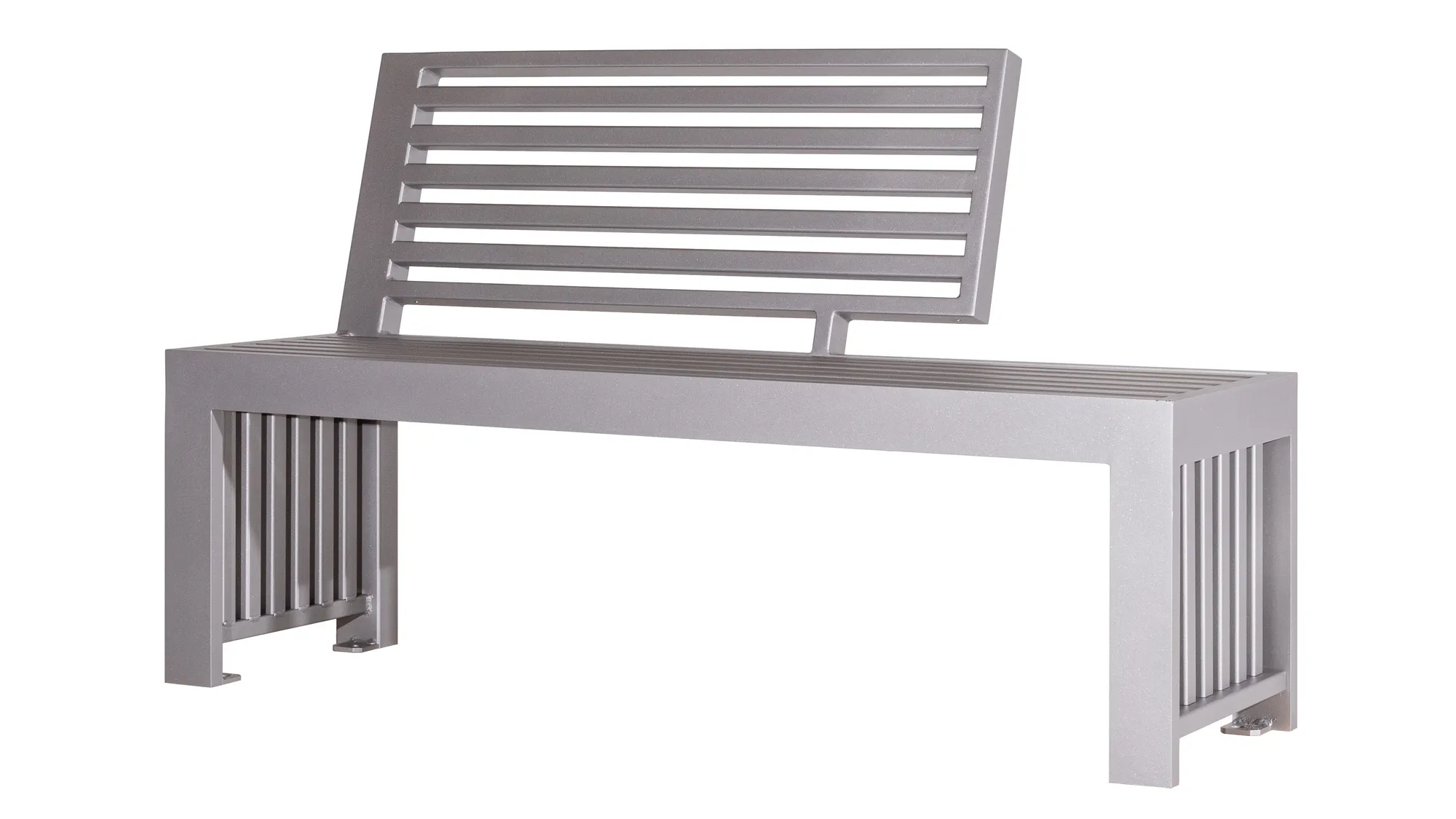 Wishbone Urban Form Bench - All Aluminum