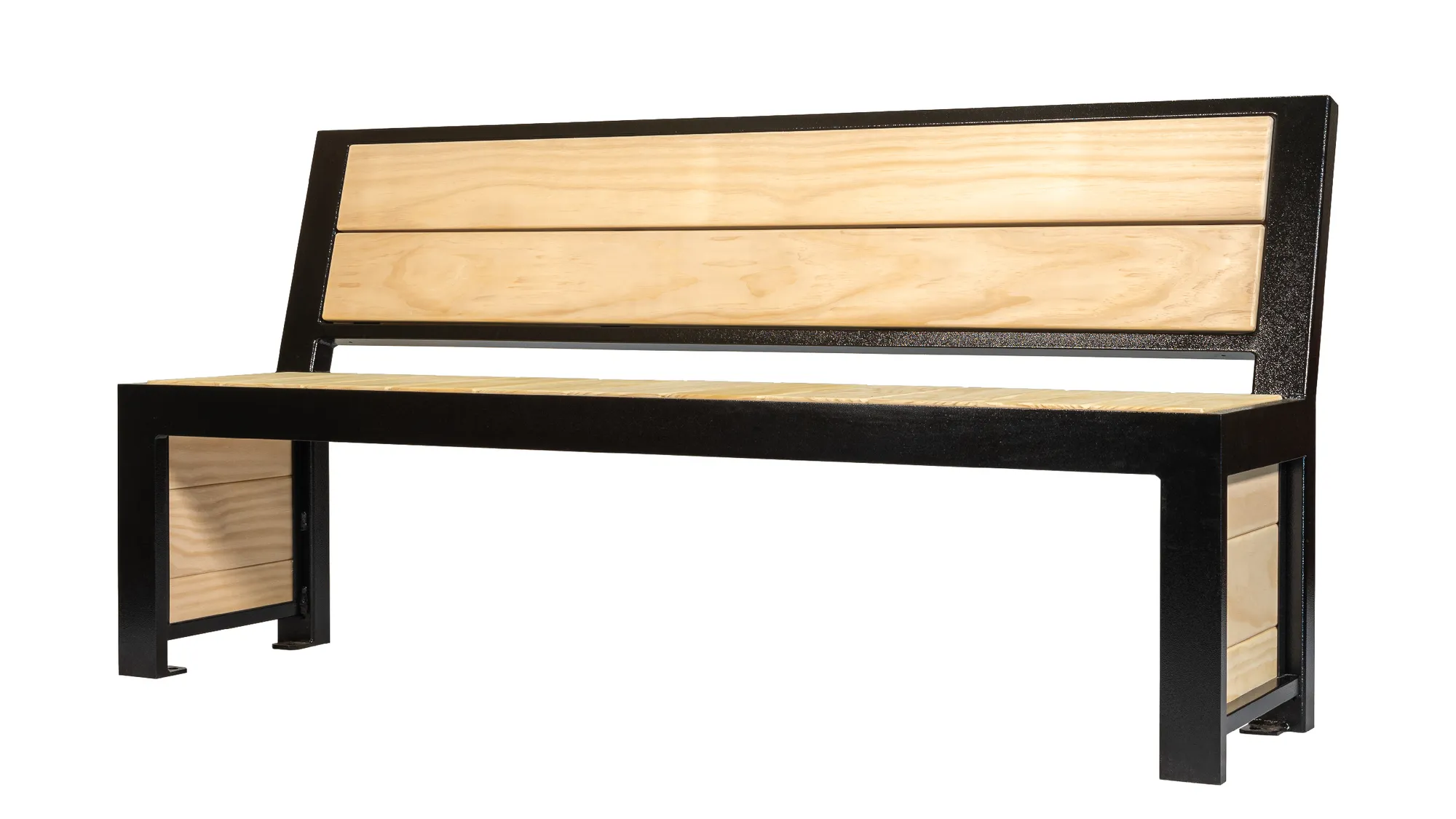 Wishbone Urban Form Full Back Bench in AccoyaÂ® Modified Wood