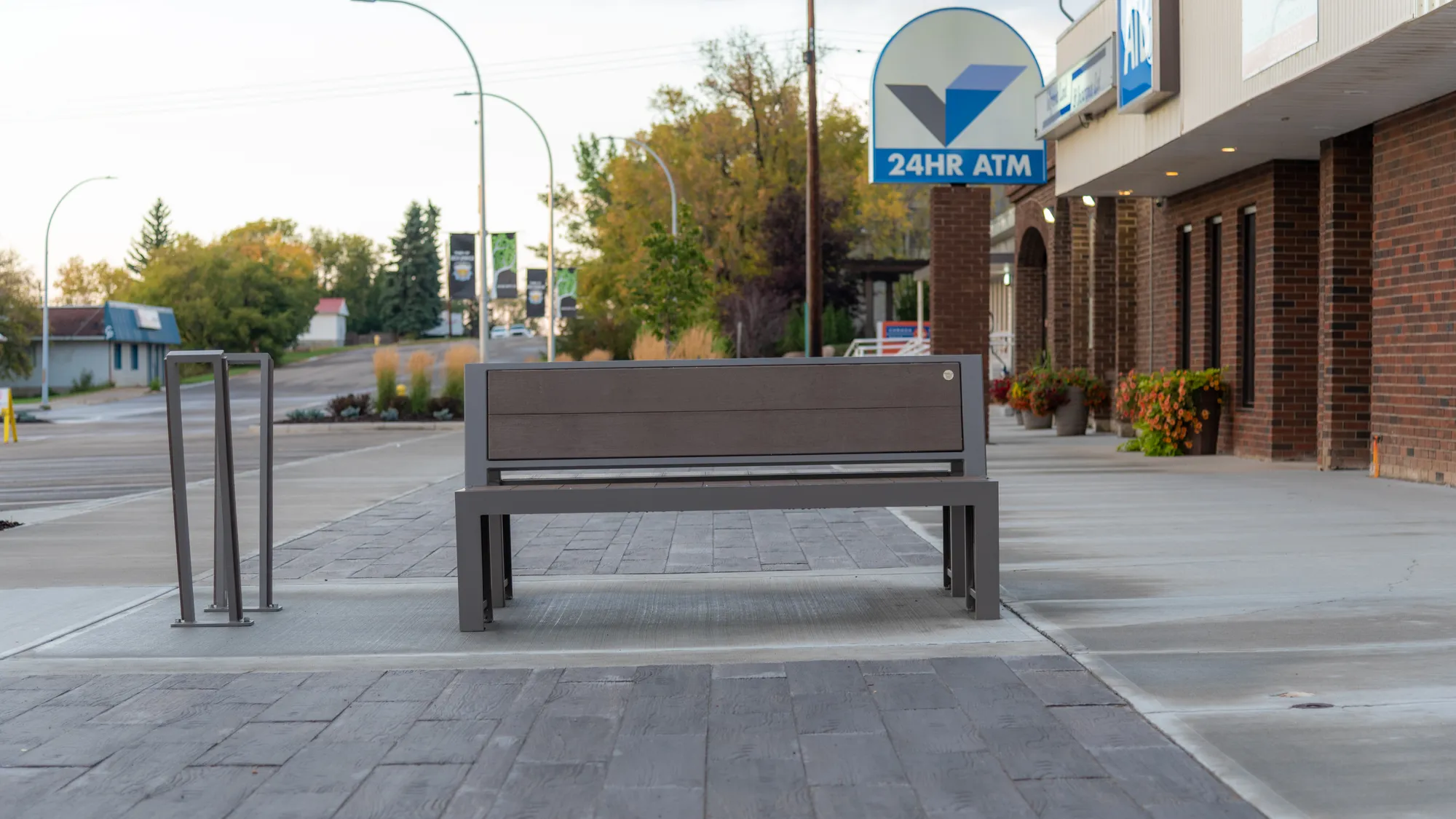 Wishbone Urban Form Full Back Bench in Sedgewick Alberta