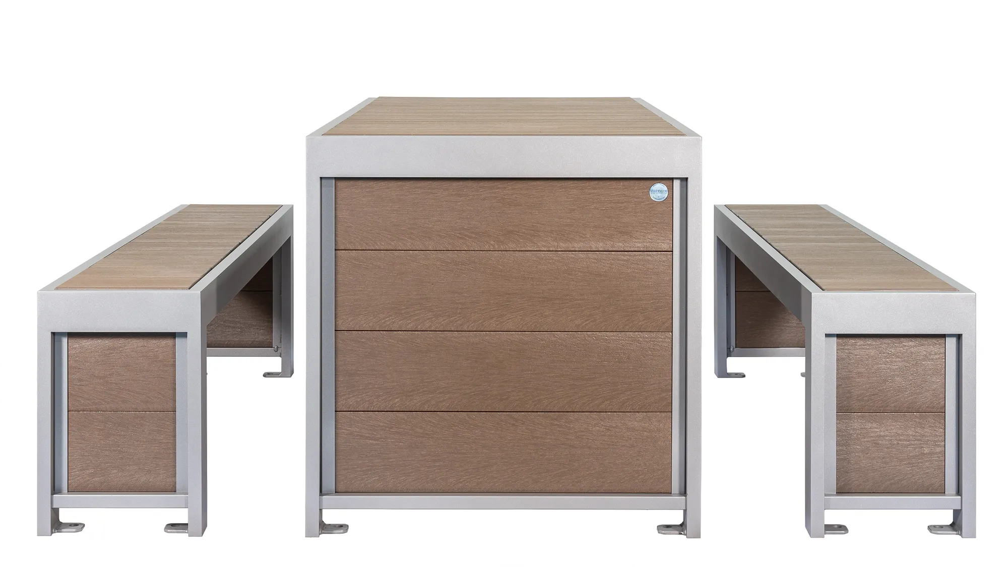 Wishbone Urban Form Picnic Table Side View