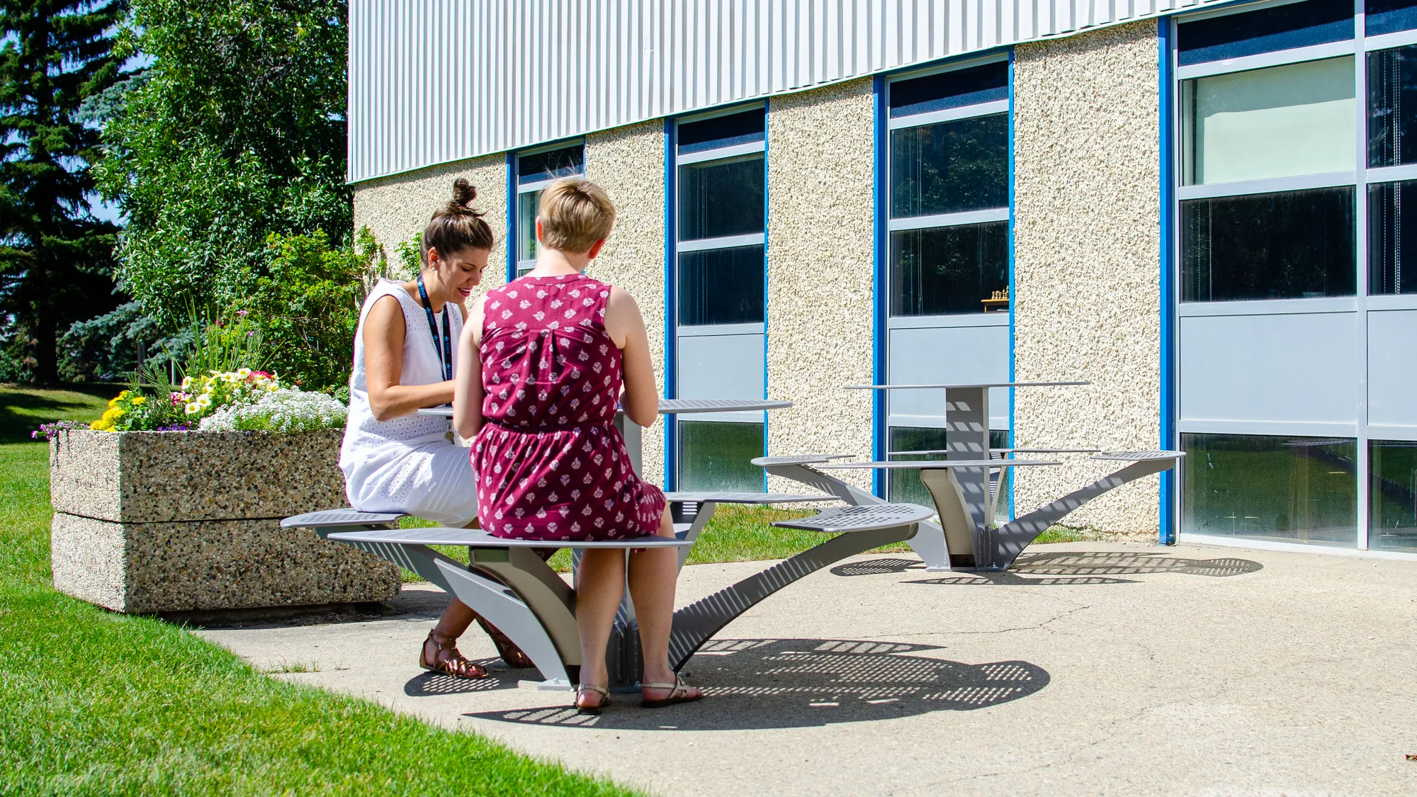 Wishbone Urban Space Picnic Tables at Kings University in Edmont