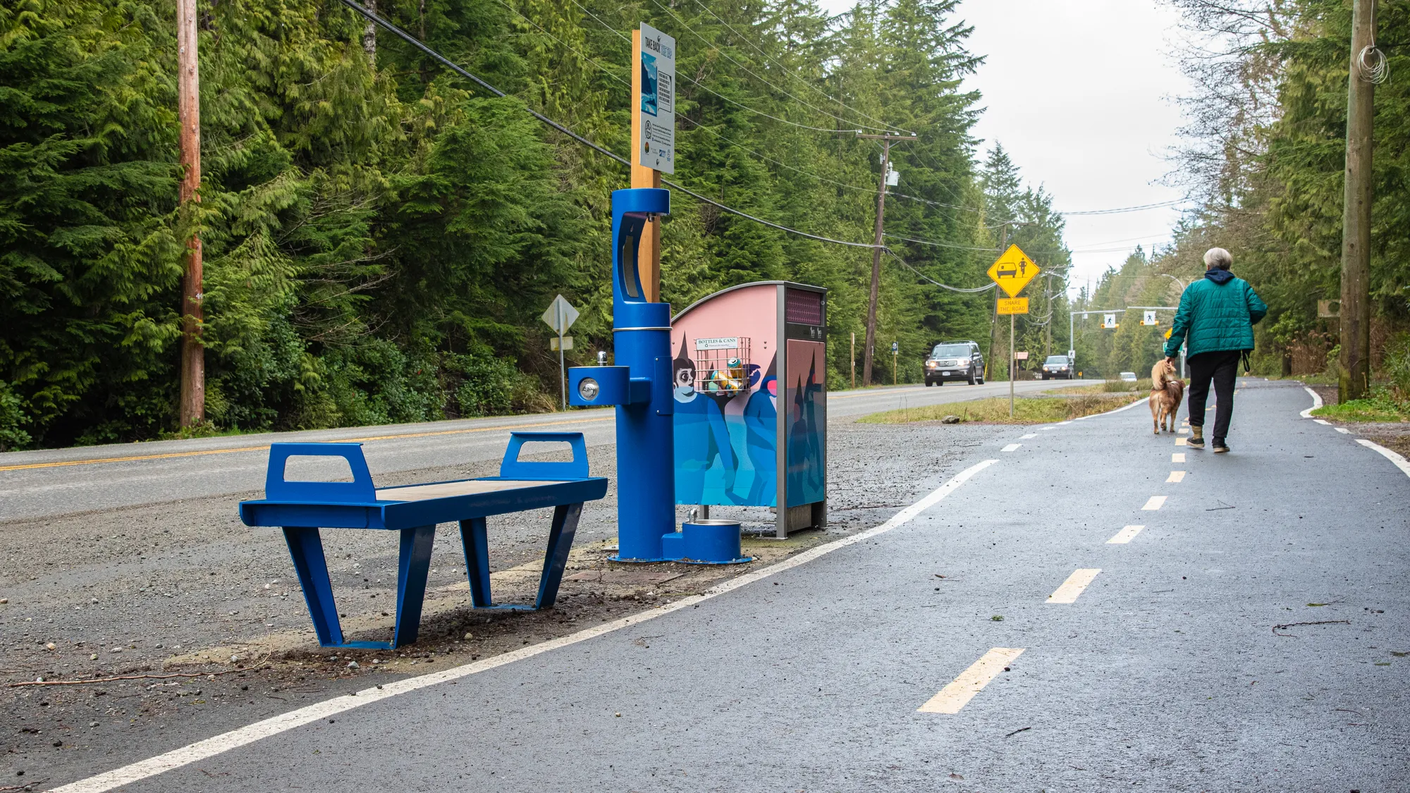 Wishbone West Coast Backless Bench in Tofino BC