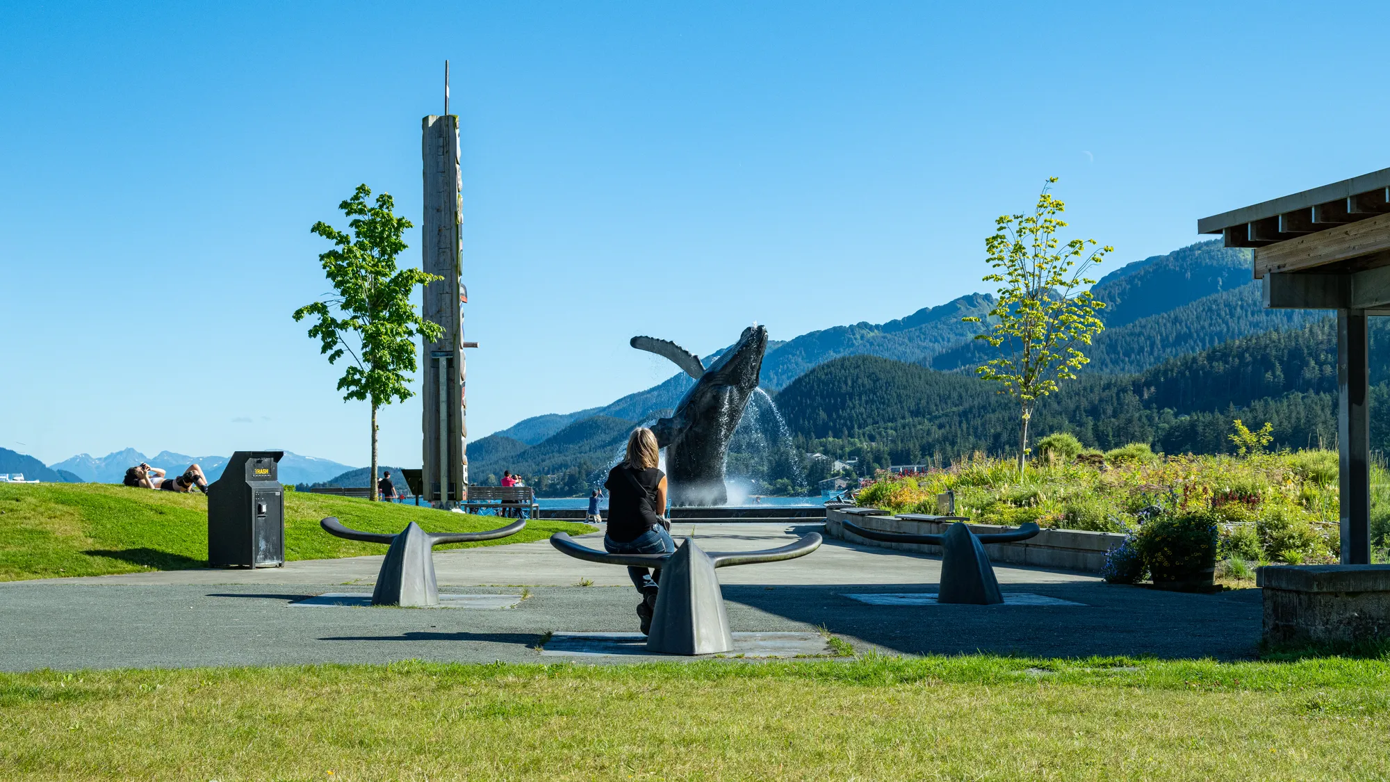 Wishbone Whale Tails at the Whale Project in Juneau, Alaska