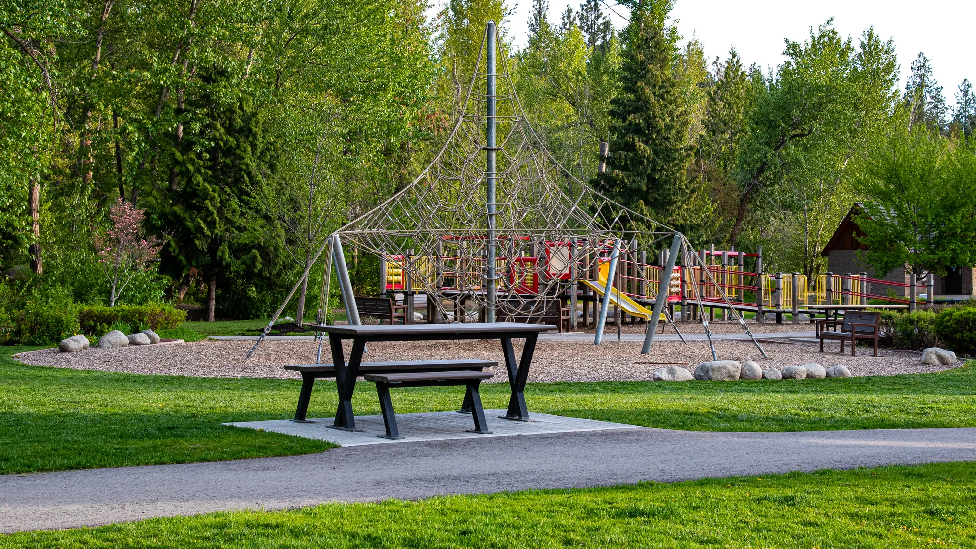 Wishbone Wheelchair Acccessible Bayview Picnic Table at Mission