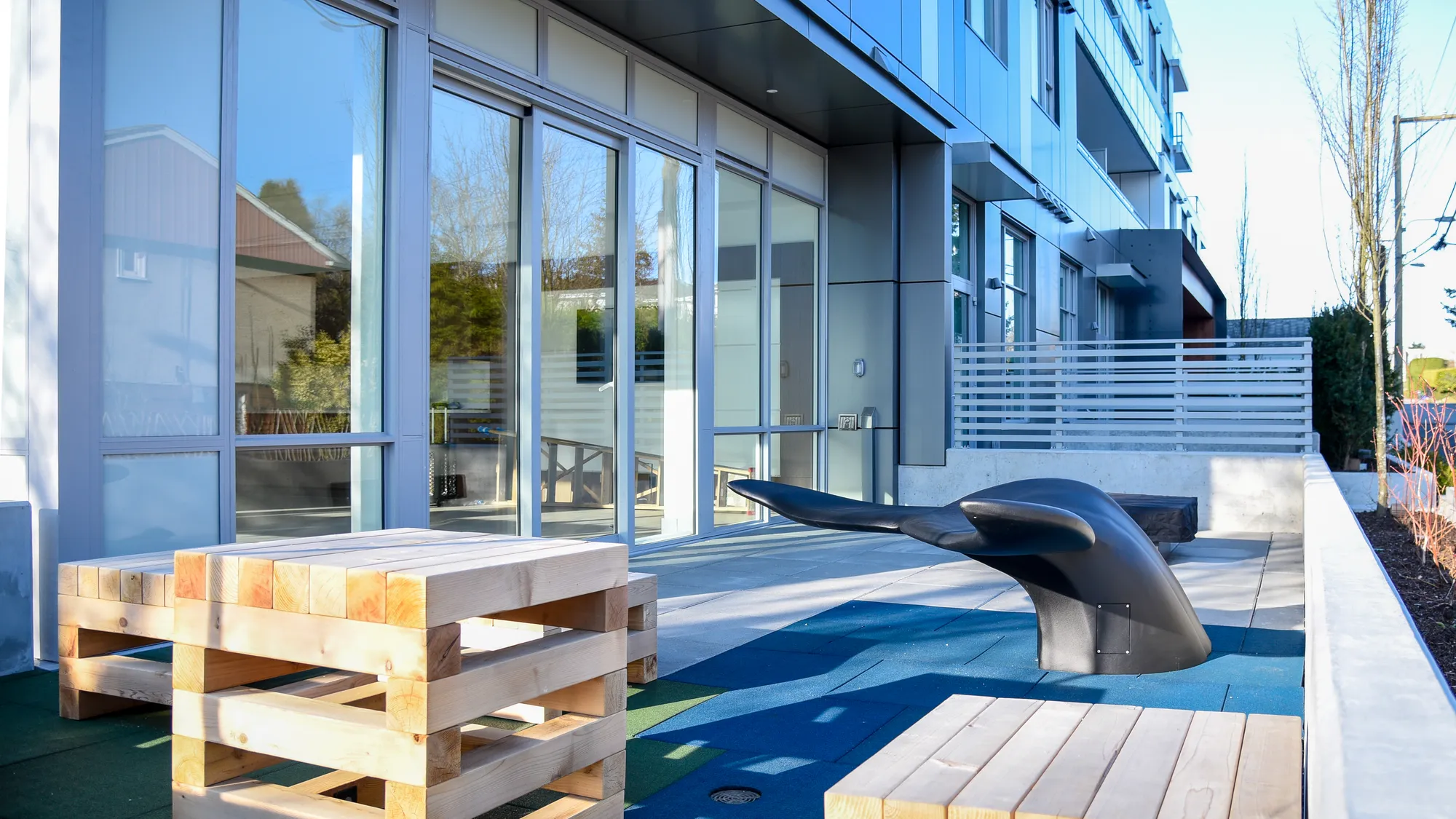 Wishbone Aluminum Whale Tail at The Parker in Vancouver BC
