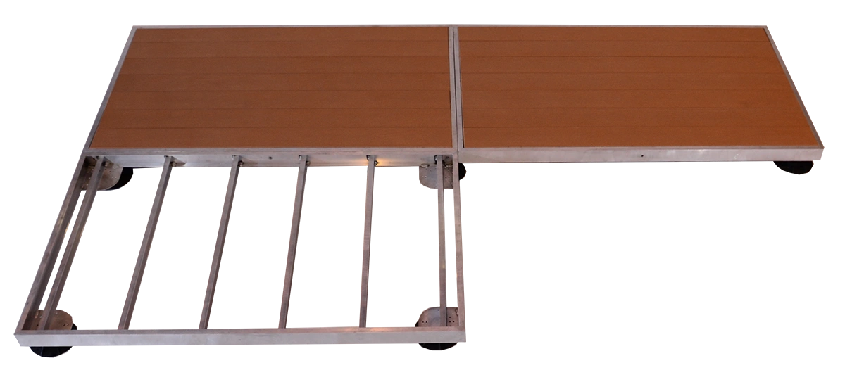 Perma-Walk site accents create accessible pathways and surfaces. This modular system features recycled plastic lumber decking and a durable frame.