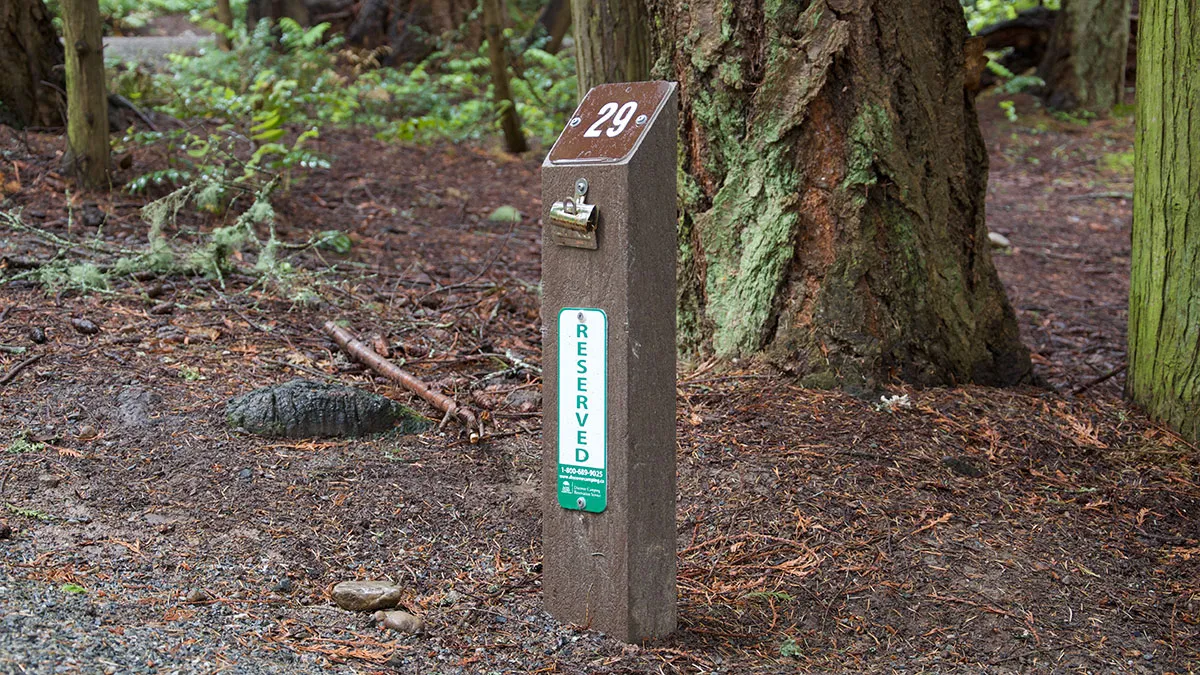 Campsite/Trail Number Post