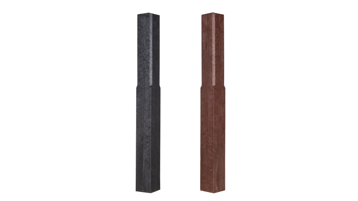 Diamond Top Bollard (Brown, 2 Reveal)