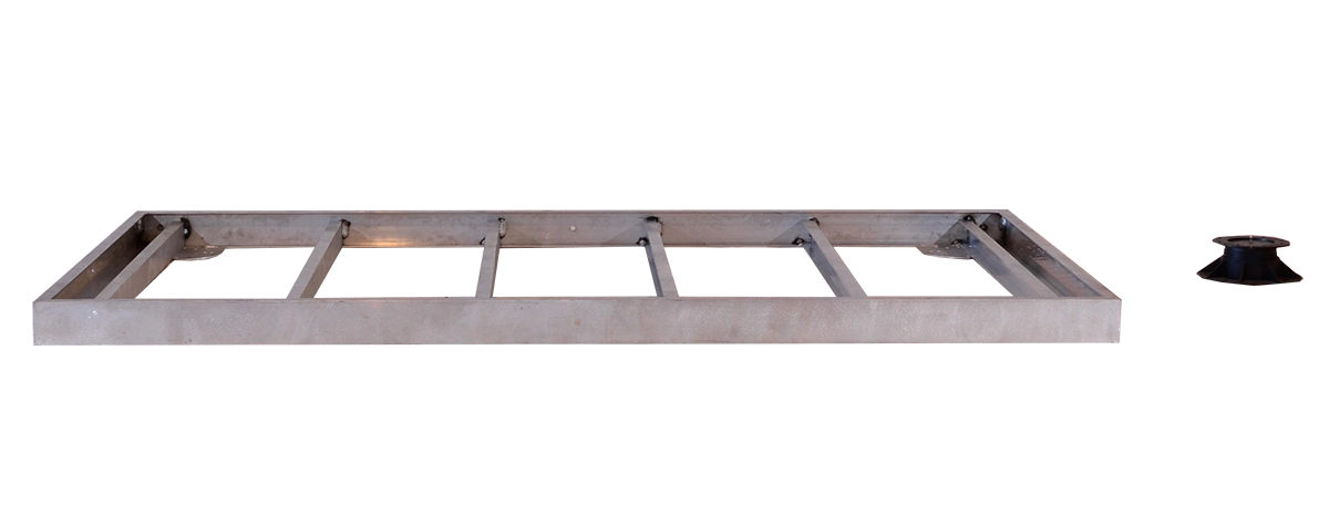 Perma-Walk frame and mounting hardware, likely for a site accent or walkway system. The frame appears to be aluminum.