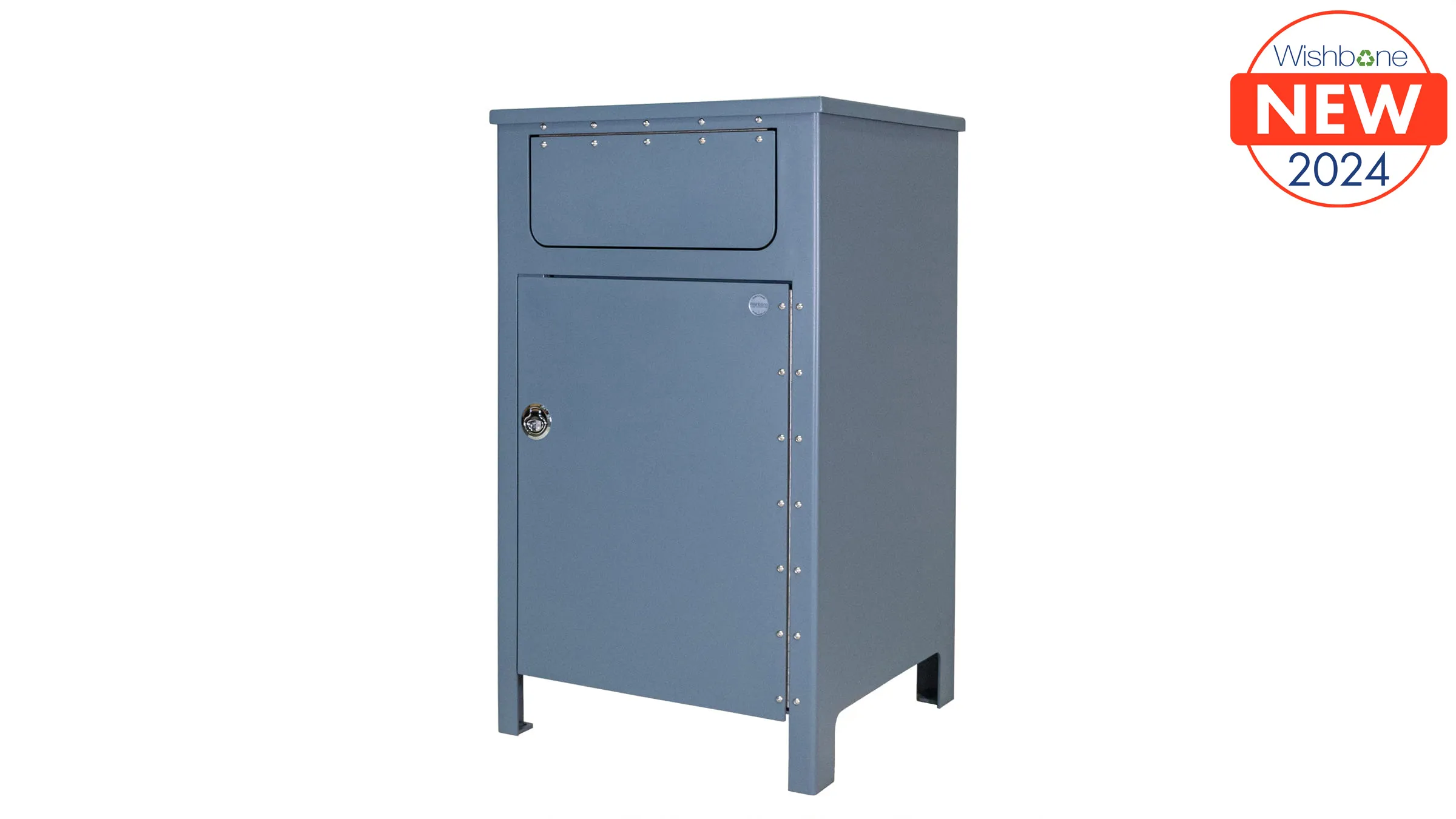 Urban Form ECO 30-gallon waste receptacle with a powder-coated finish. This durable and stylish bin is perfect for parks, streetscapes, and commercial spaces.