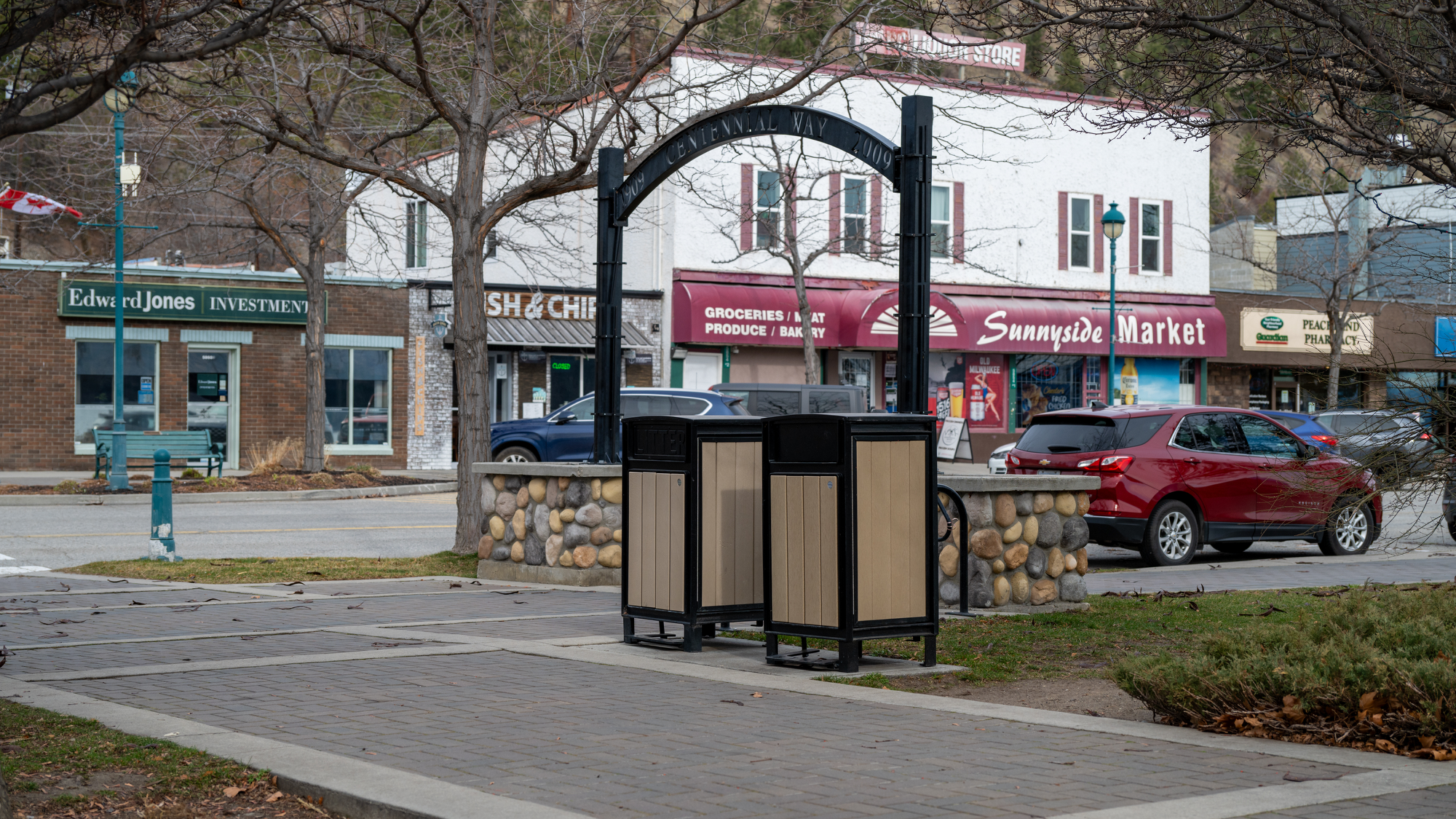Wishbone Beselt Square Top Waste Receptacles with Foot Pedals in Peachland, BC